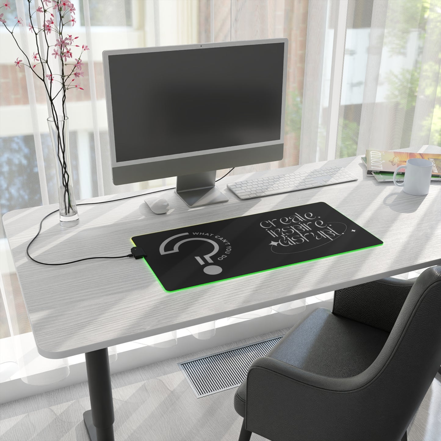 What Can't You Do? LED Gaming Mouse Pad: Create, Inspire, Disrupt