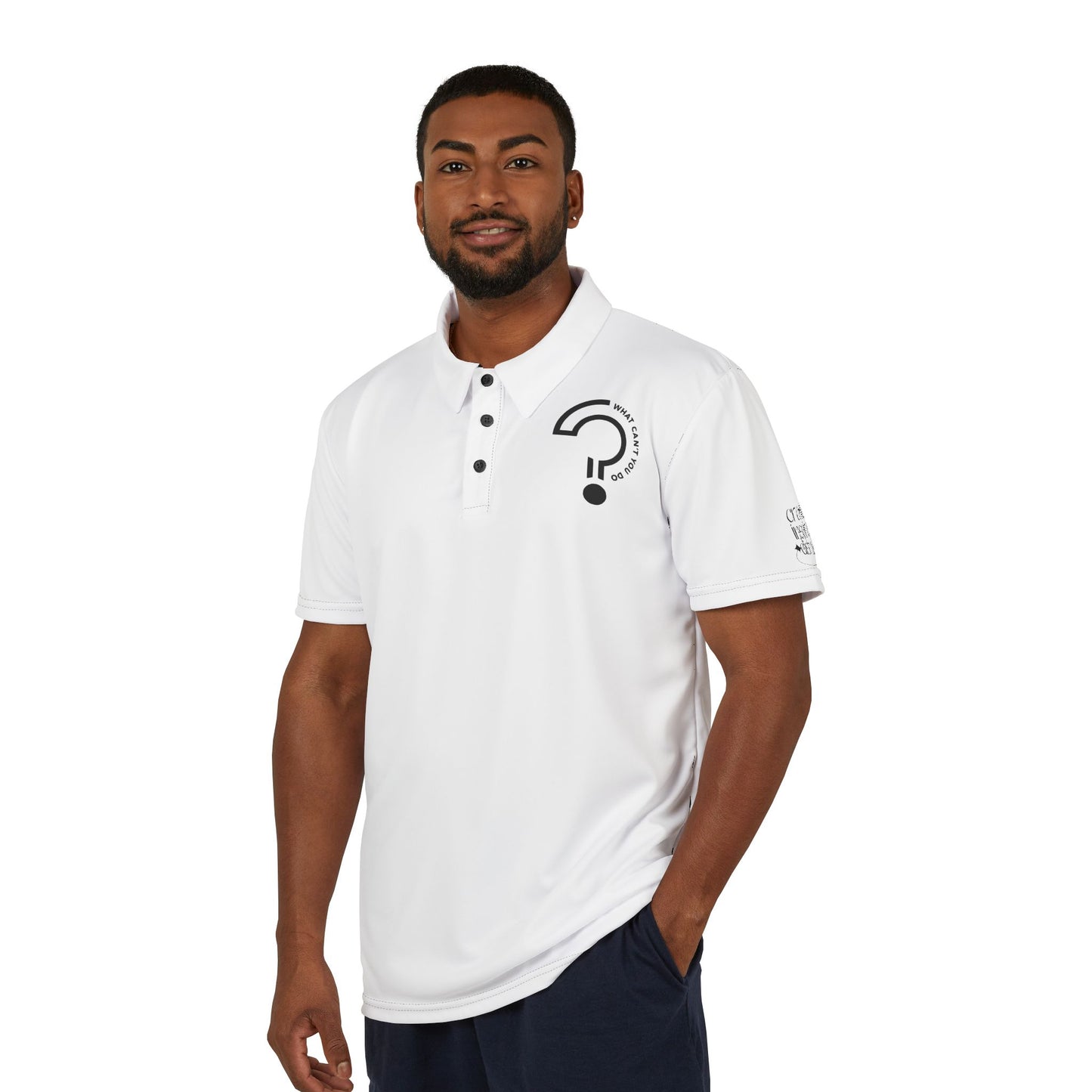 What Can't You Do? Polo Shirt: "Create. Inspire. Disrupt"