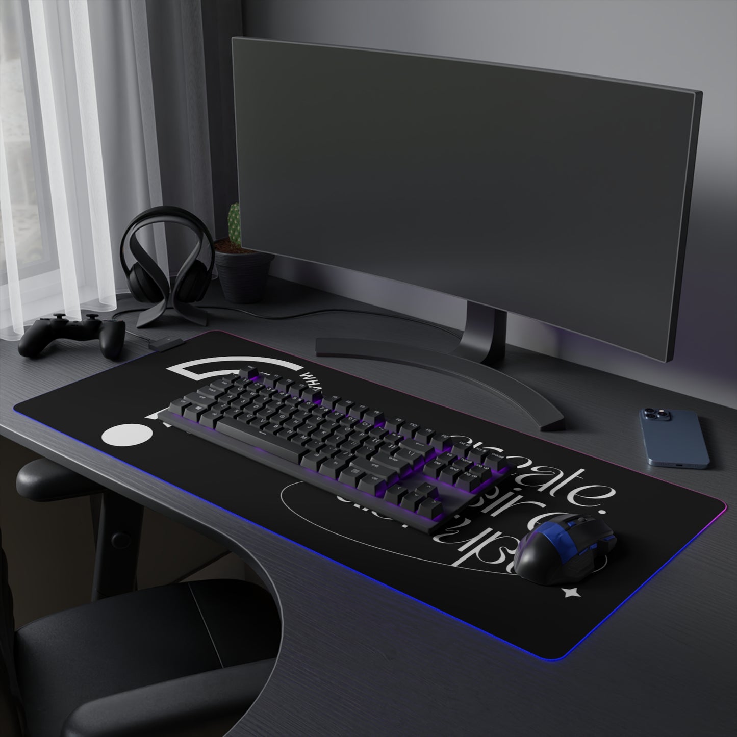 What Can't You Do? LED Gaming Mouse Pad: Create, Inspire, Disrupt