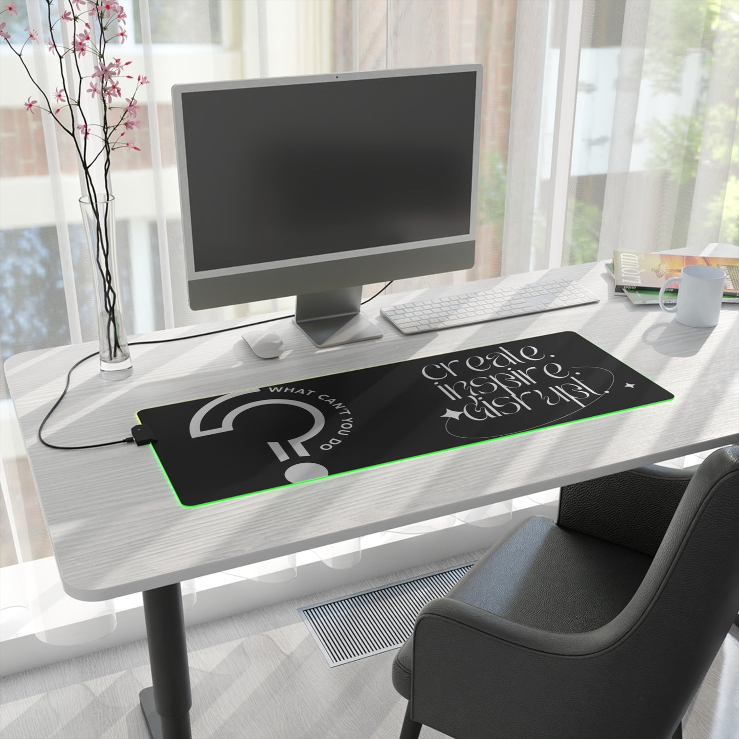 What Can't You Do? LED Gaming Mouse Pad: Create, Inspire, Disrupt