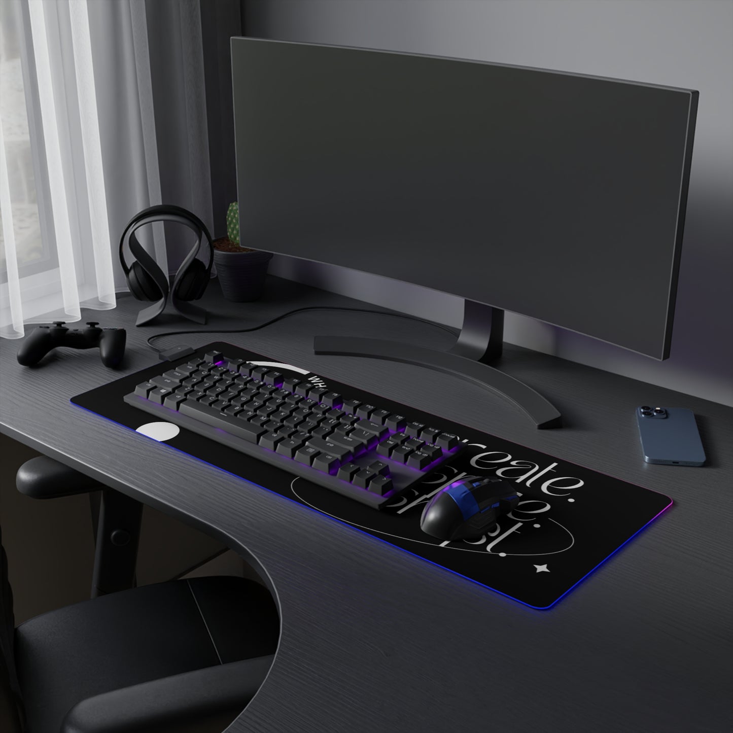 What Can't You Do? LED Gaming Mouse Pad: Create, Inspire, Disrupt