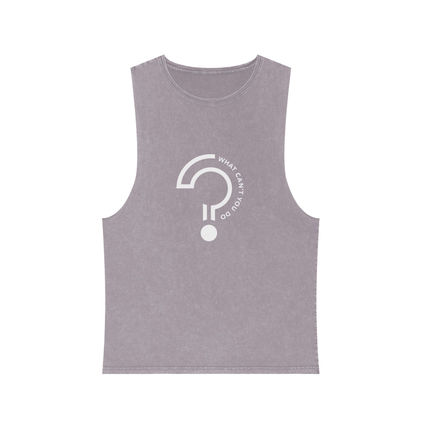 What Can't You Do? Unisex Stonewash Tank Top: "Create. Inspire. Disrupt."