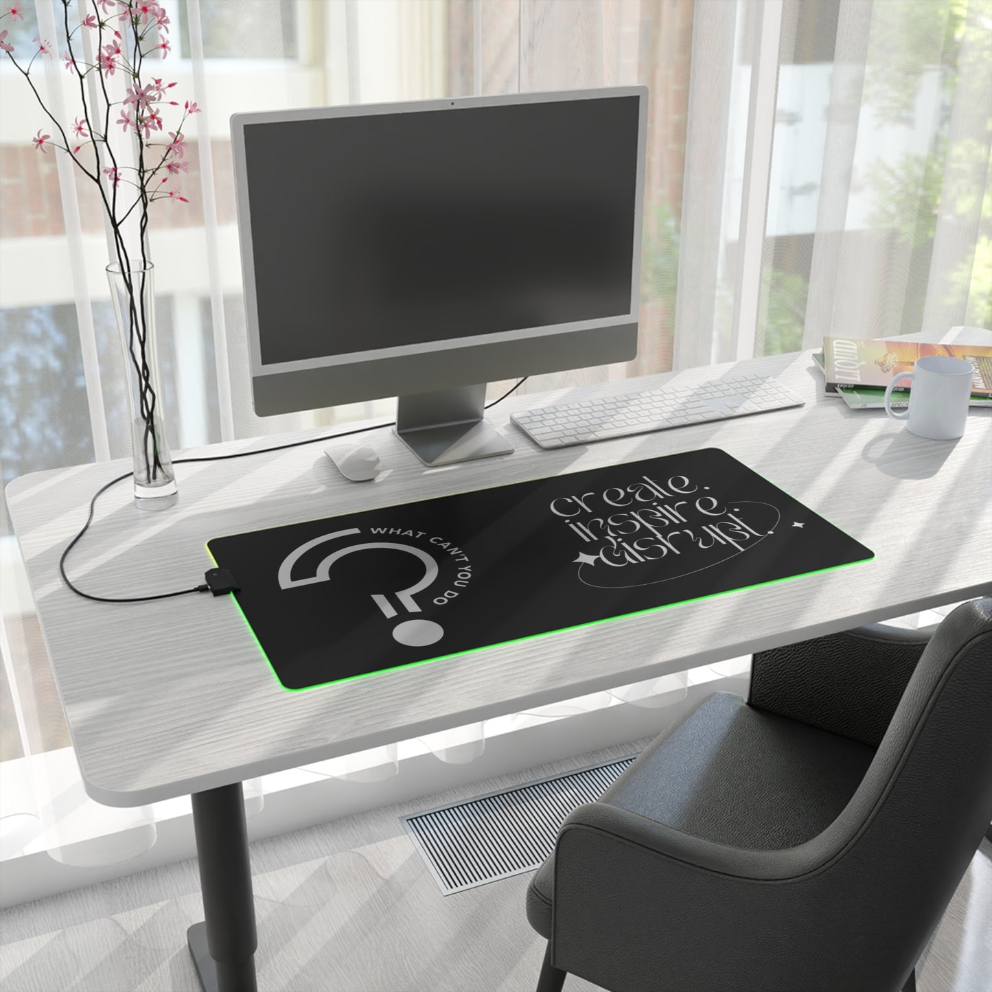 What Can't You Do? LED Gaming Mouse Pad: Create, Inspire, Disrupt