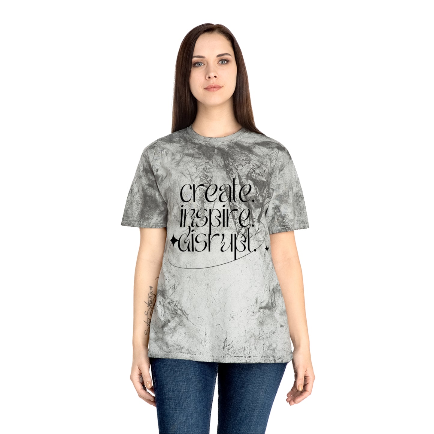 What Can't You Do? Color Blast T-Shirt: "Create. Inspire. Disrupt."
