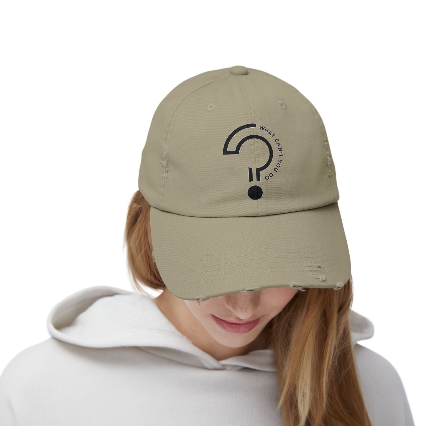What Can't You Do? Distressed Hat