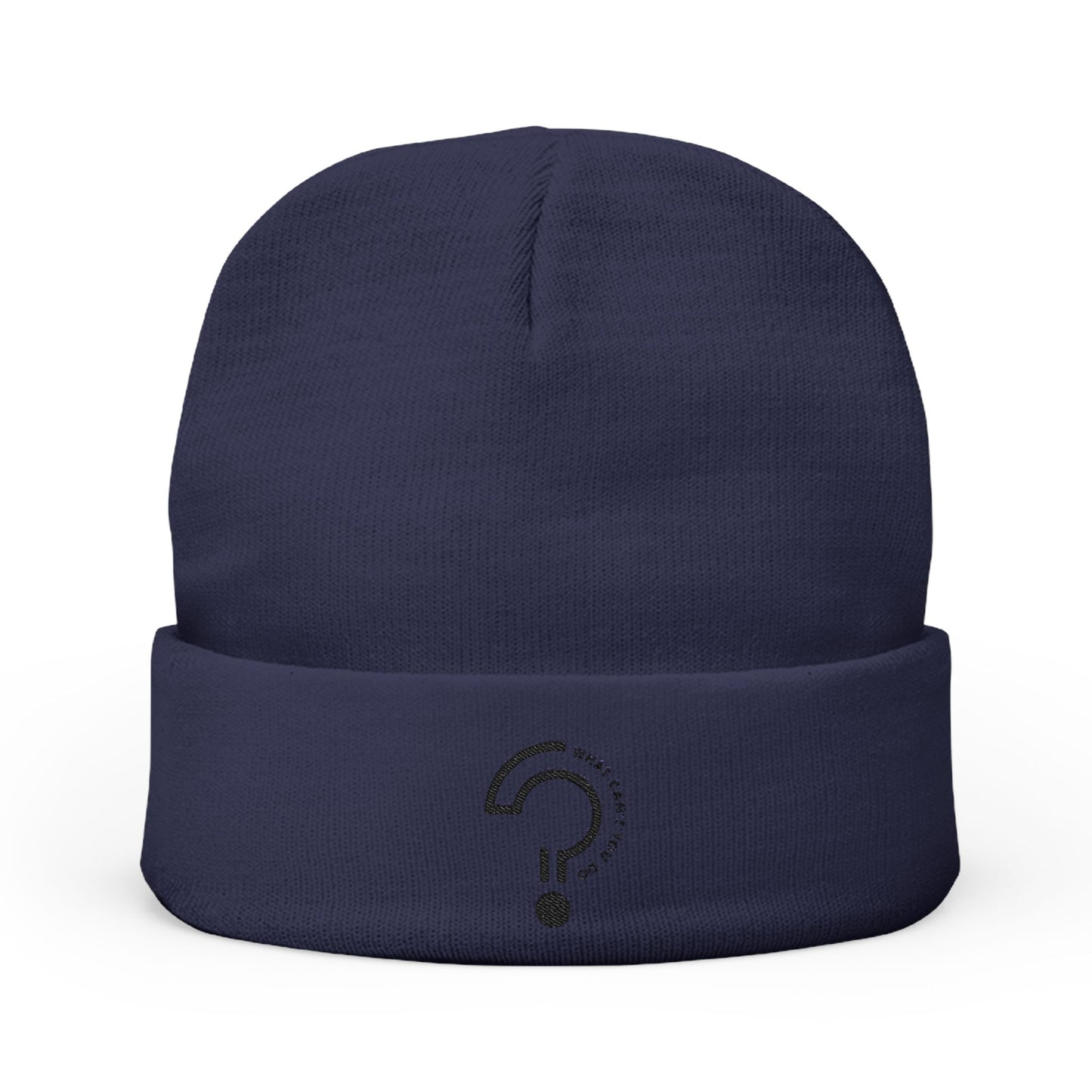 What Can't You Do? Knit Beanie (Embroidery)