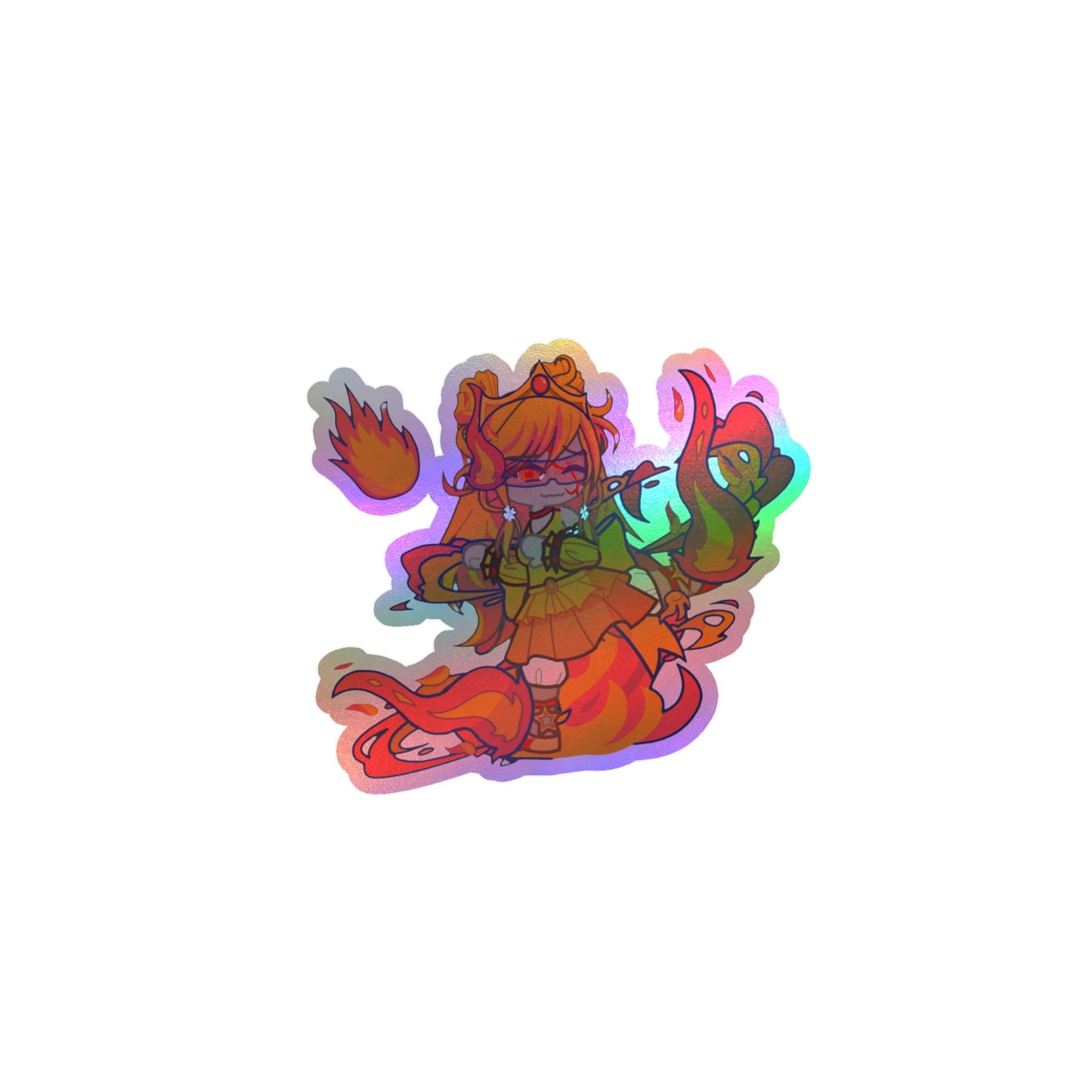 [Cure Flare] - Flame Whimsy Vinyl Sticker