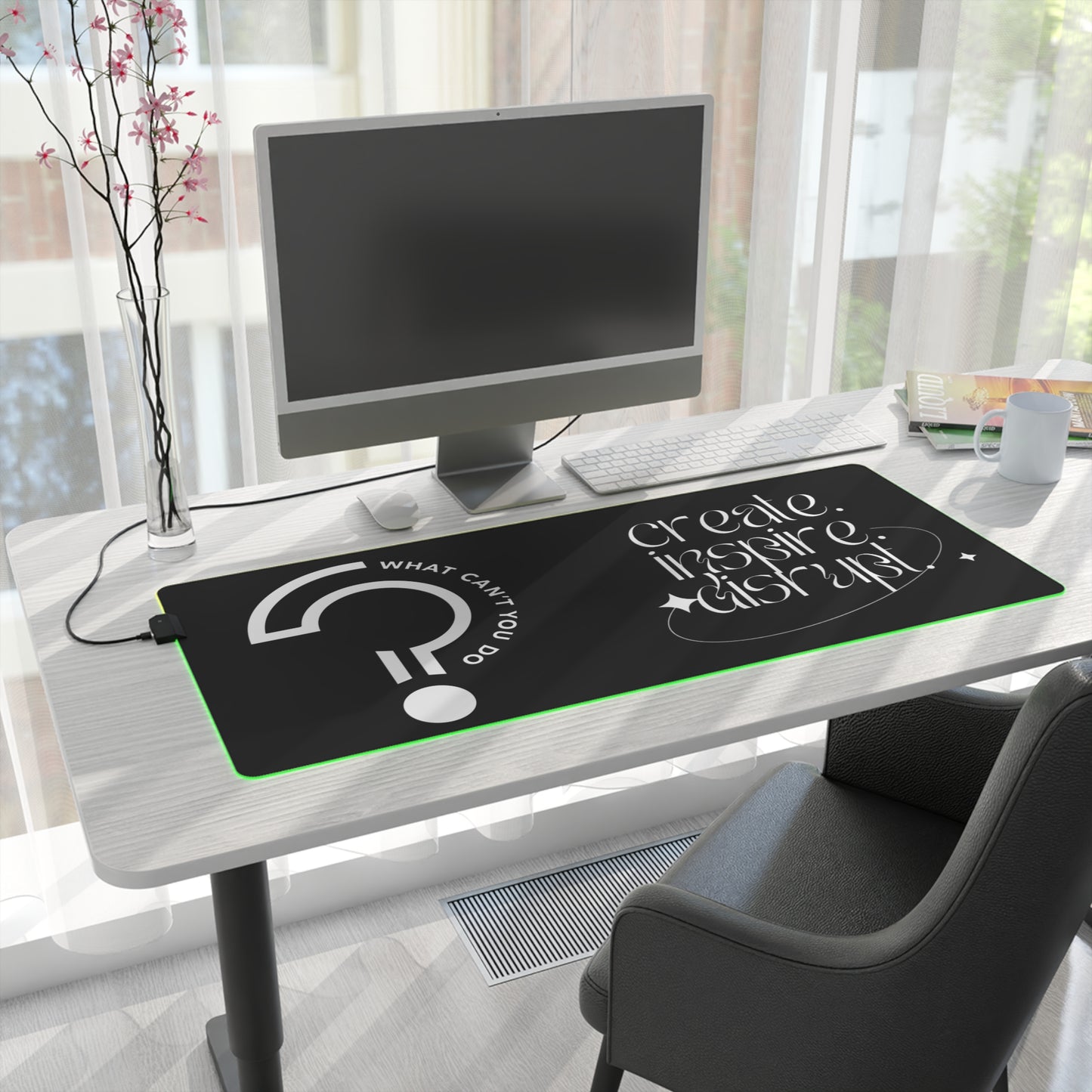 What Can't You Do? LED Gaming Mouse Pad: Create, Inspire, Disrupt