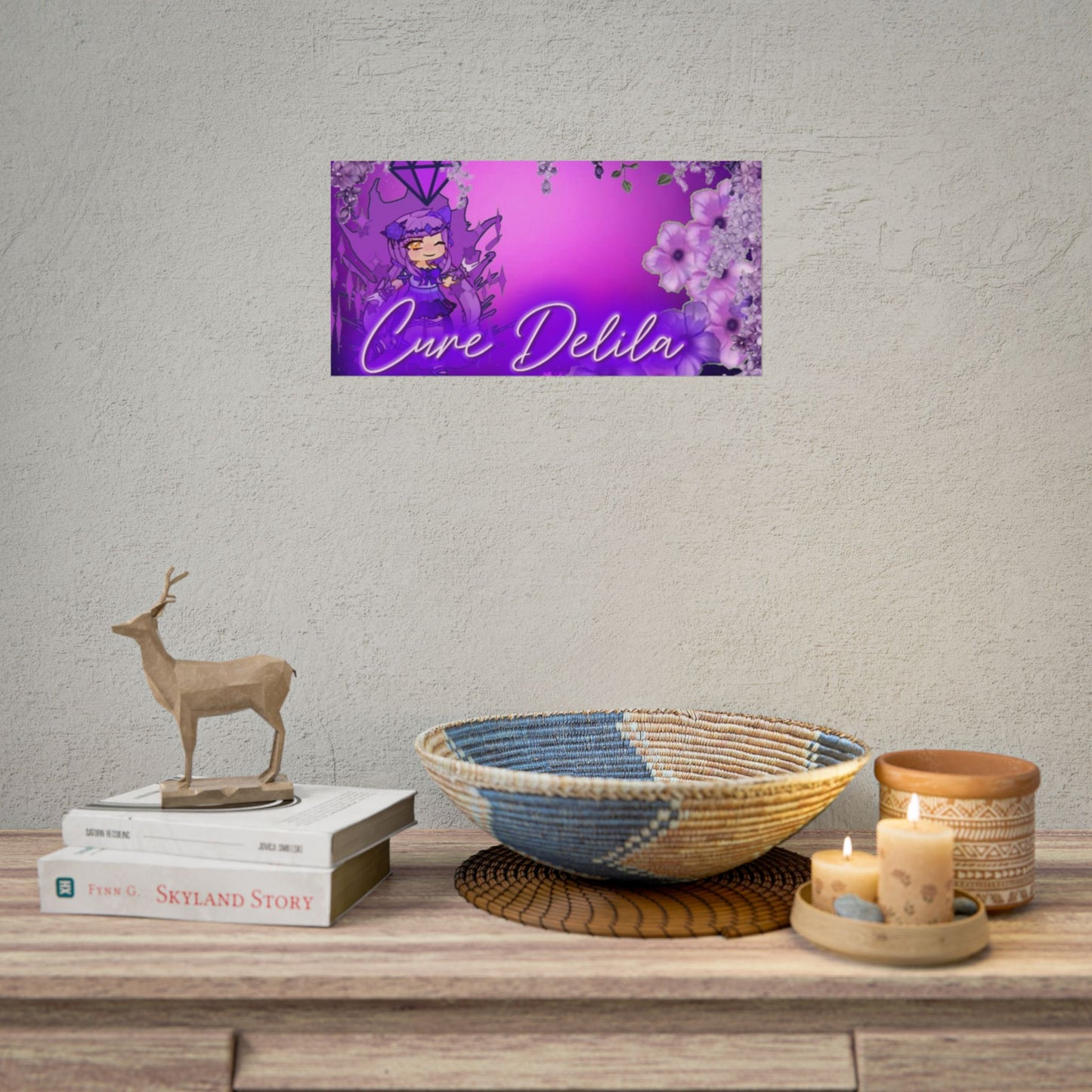 [Cure Delila] - Purple Whimsy Wall Scroll Poster