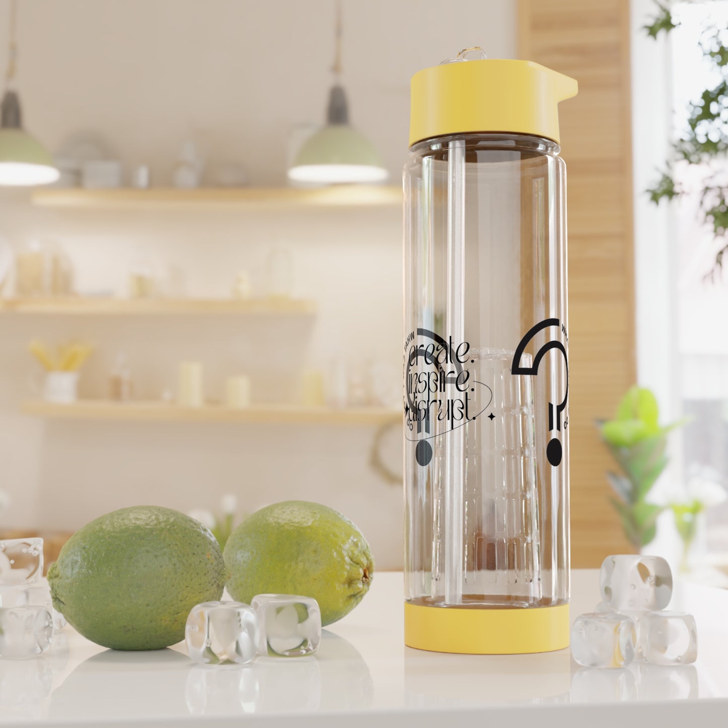 What Can't You Do? Infuser Water Bottle: "Create, Inspire, Disrupt"