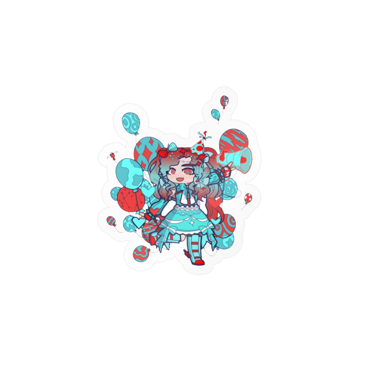 [Cure Streamer] - Neon Whimsy Vinyl Sticker