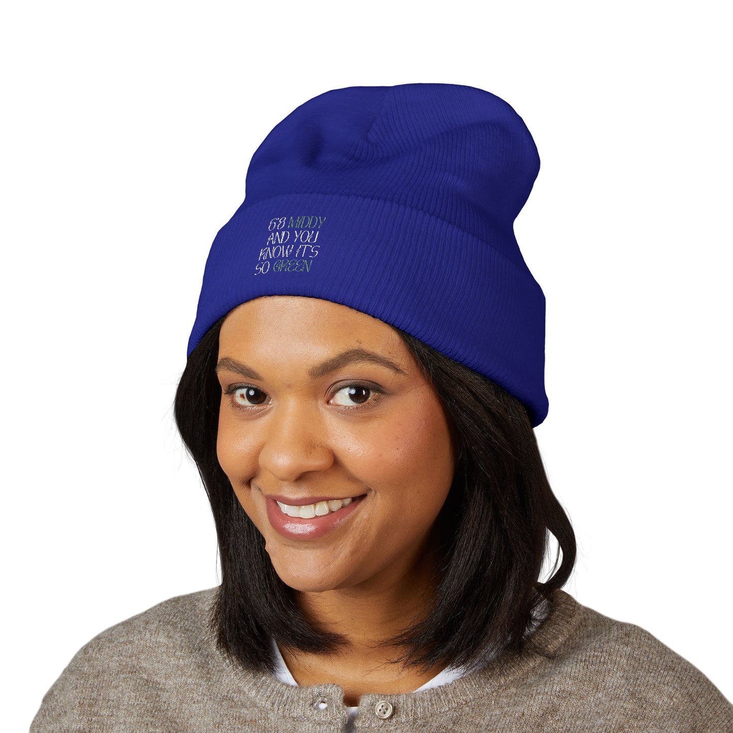 "6'8 Middy and You Know It's So Green" Beanie (Top Off Your Clutchness)