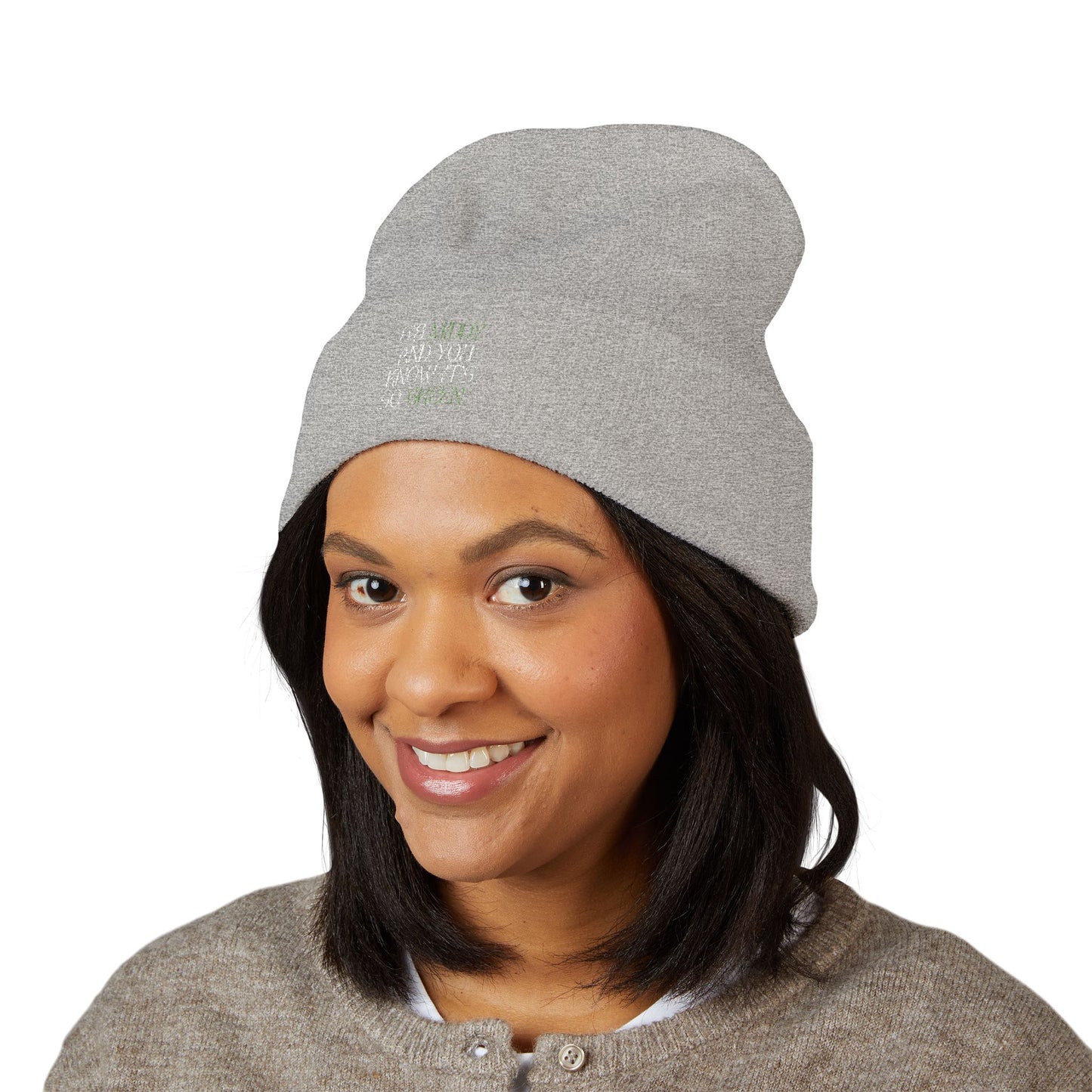 "6'8 Middy and You Know It's So Green" Beanie (Top Off Your Clutchness)