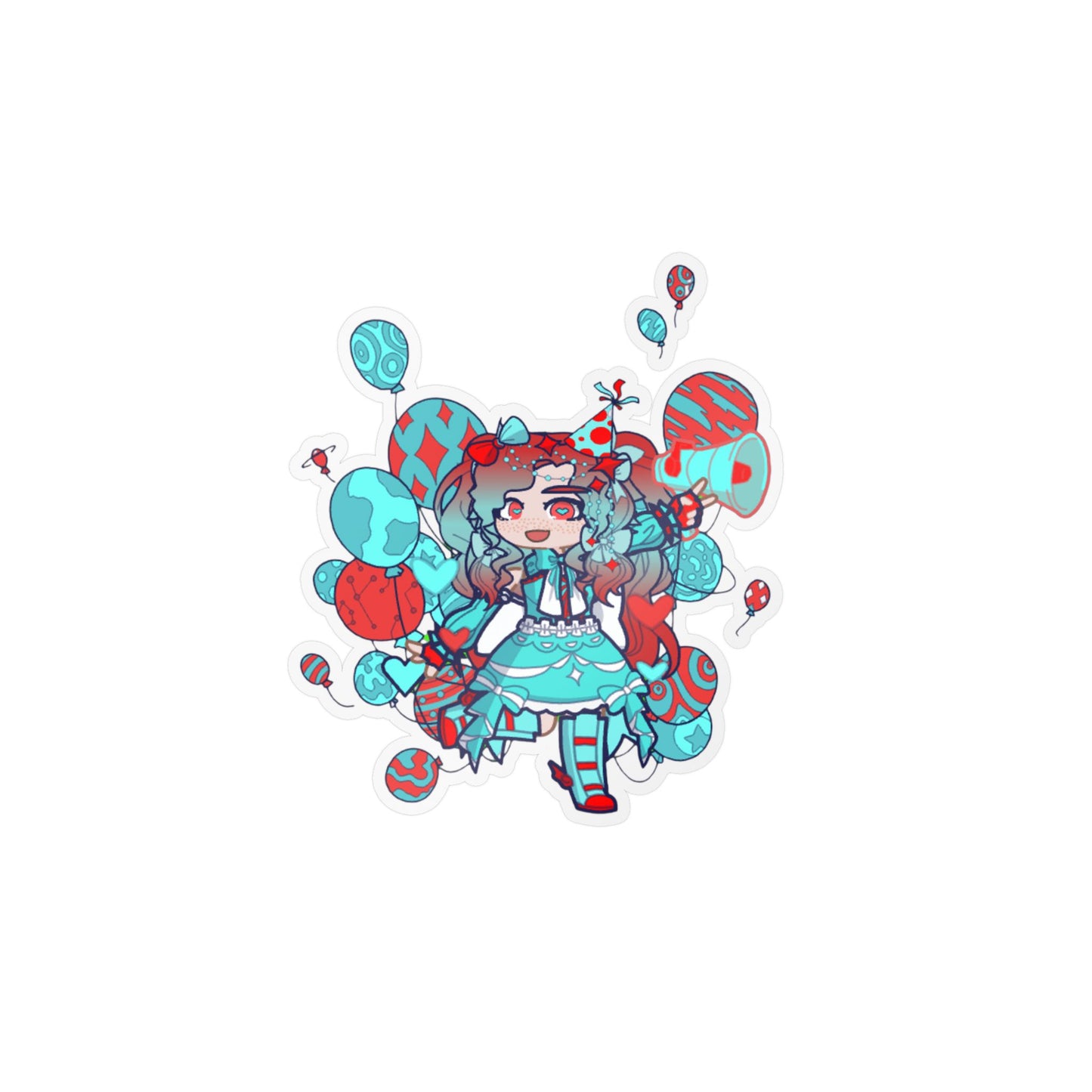 [Cure Streamer] - Neon Whimsy Vinyl Sticker