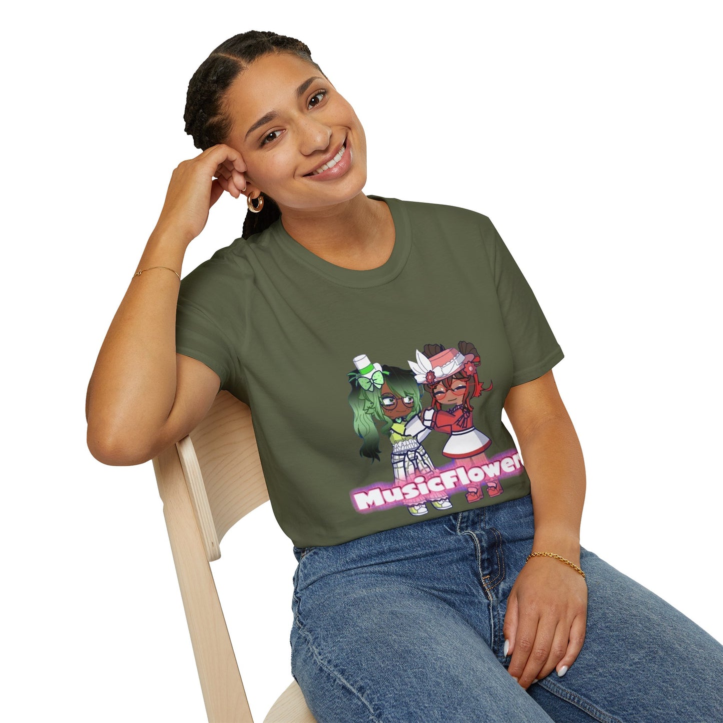 [Music Lovers Ship] - MusicFlower Kawaii Graphic Tee