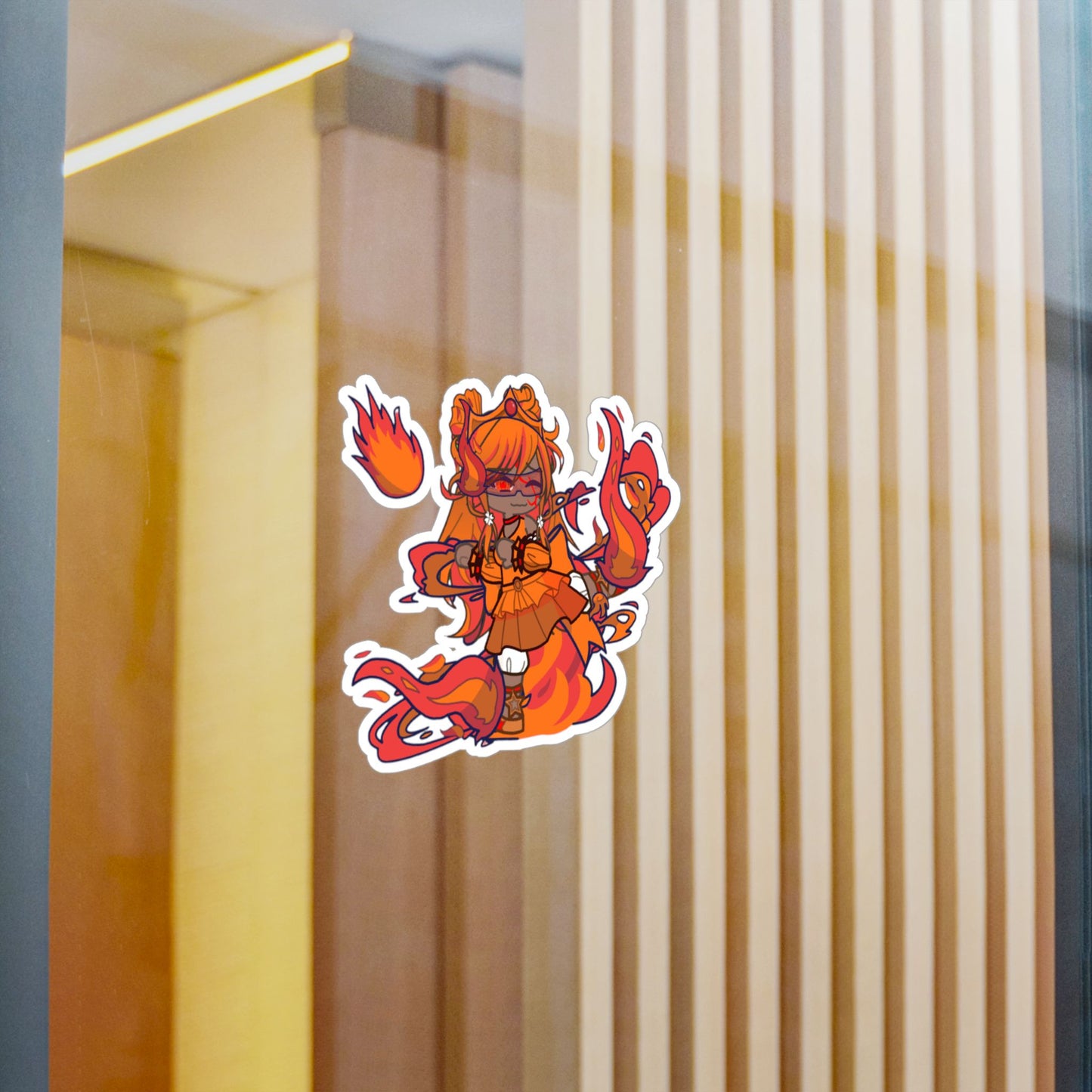 [Cure Flare] - Flame Whimsy Vinyl Sticker