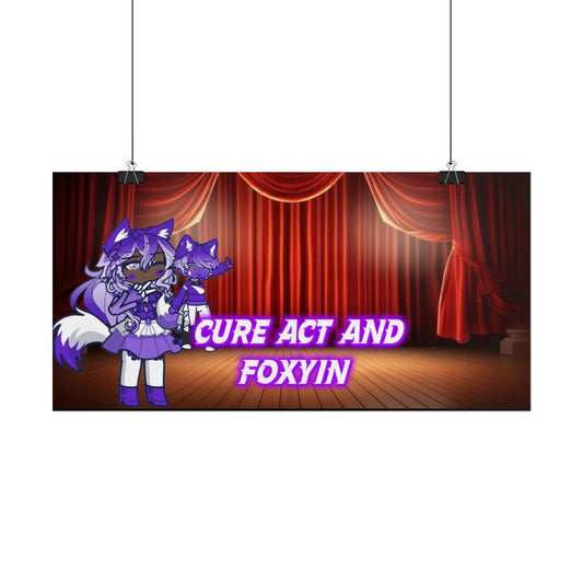 [Cure Act and Foxyin] - Duo Spotlight Premium Matte Poster