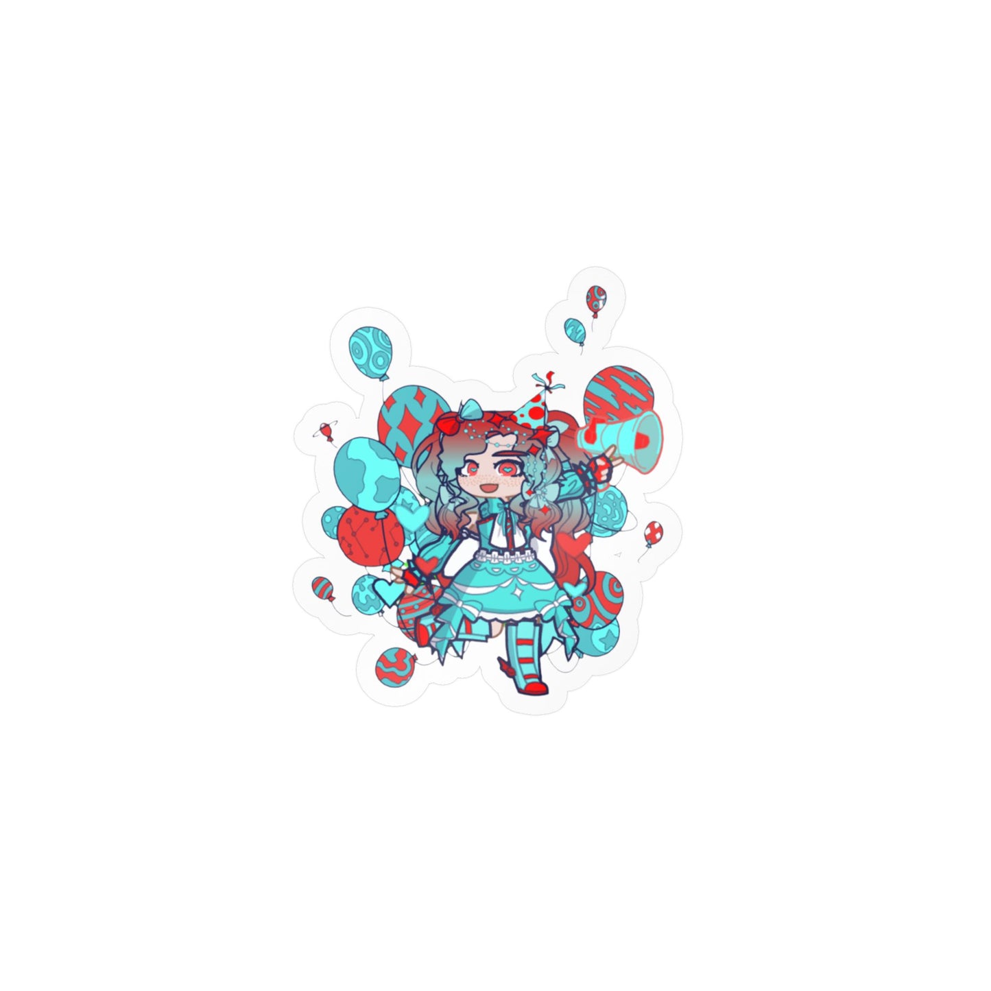 [Cure Streamer] - Neon Whimsy Vinyl Sticker
