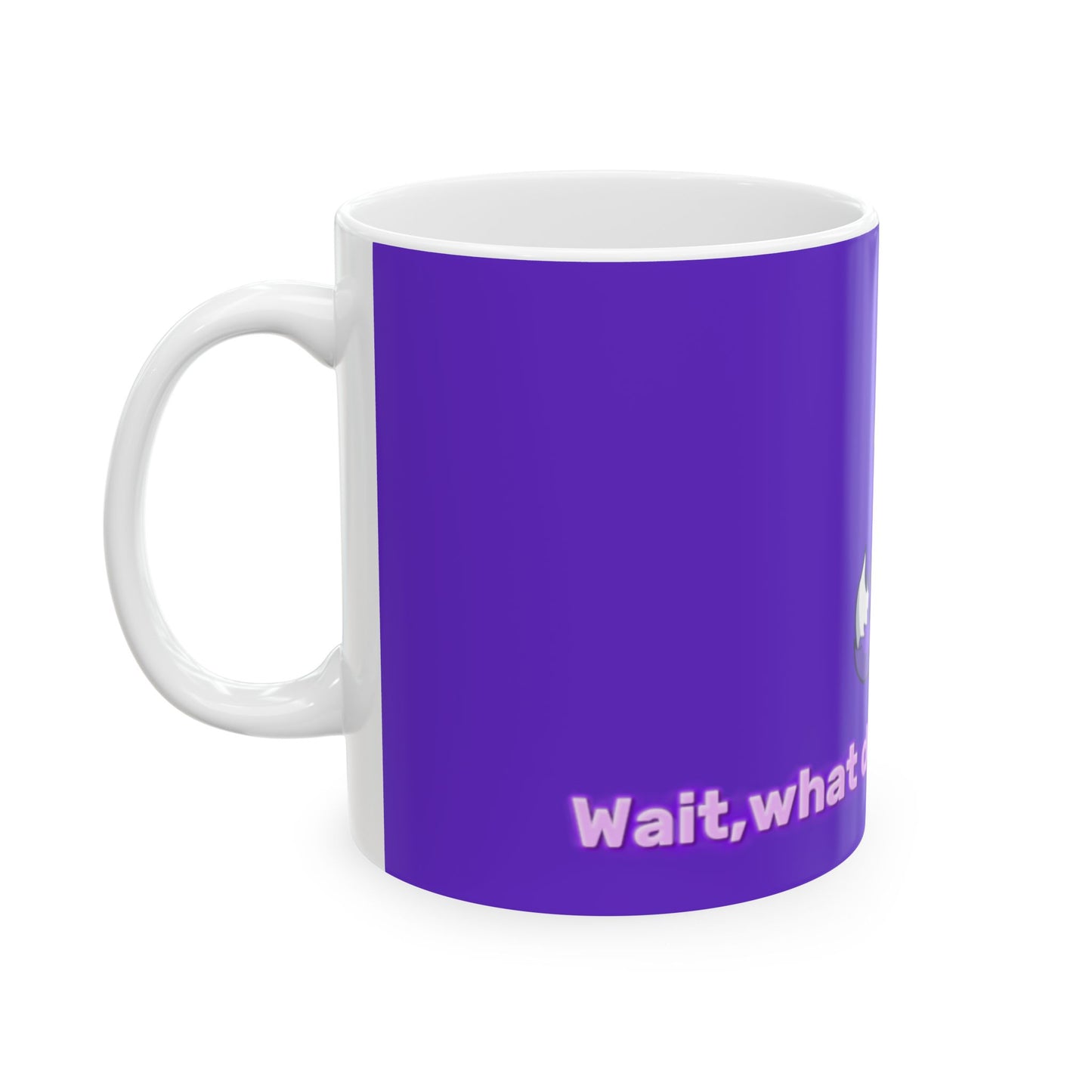 [What Does the Fox Say?] - Purple Fox Meme Ceramic Mug