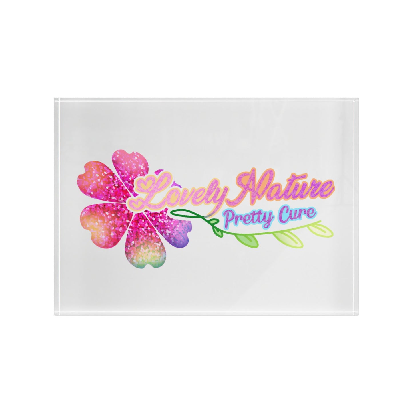 [Lovely Nature Pretty Cure Logo] - Luminous Acrylic Photo Block