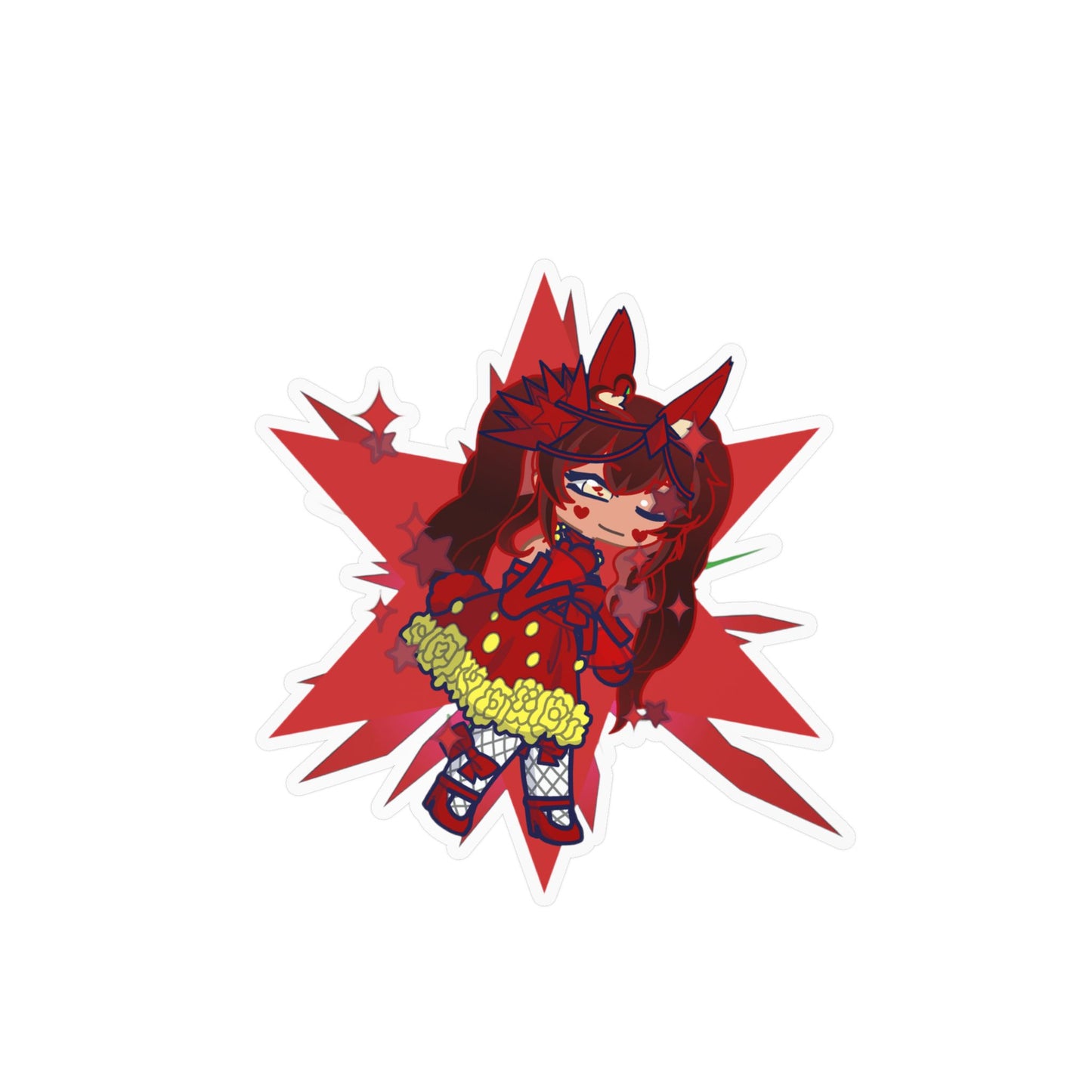 [Cure Curtain] - Theater Whimsy Vinyl Sticker