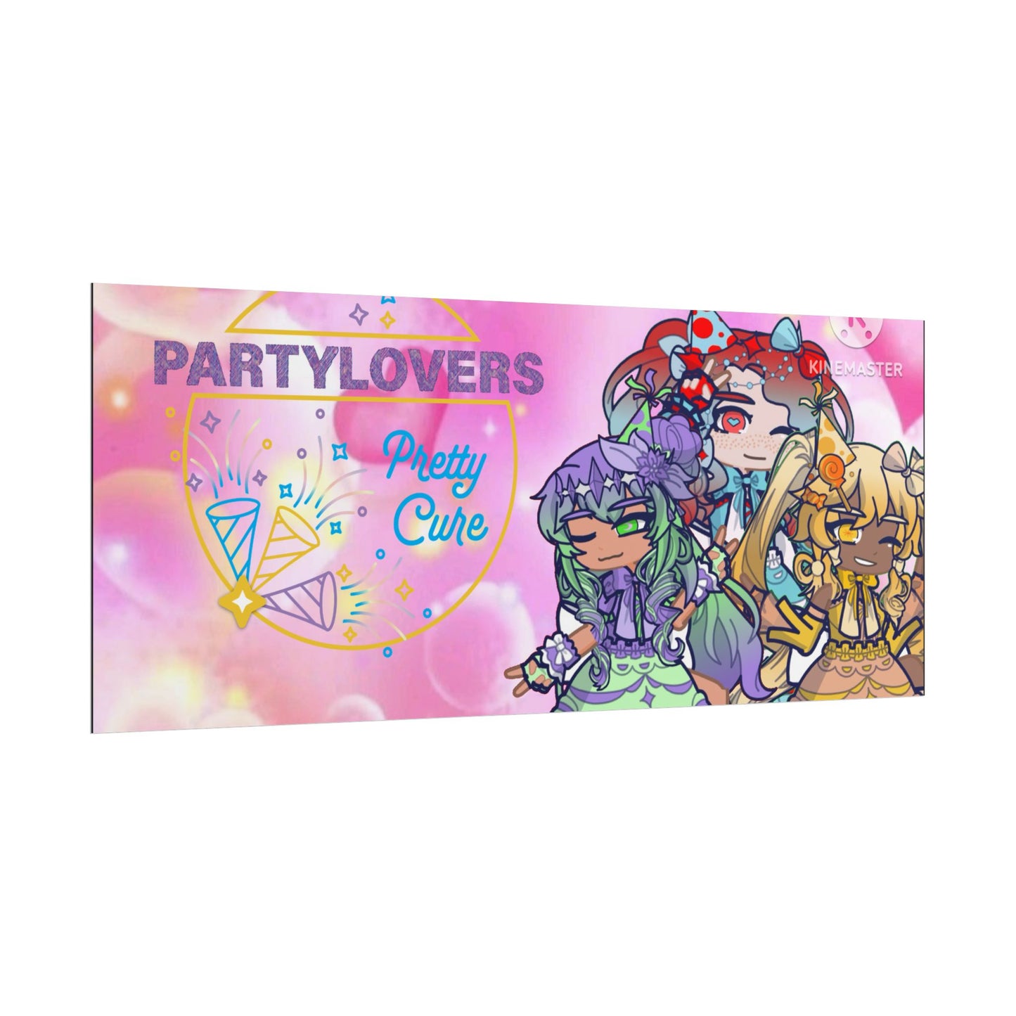 [Party Lovers Pretty Cure] - Full Squad Wall Scroll Poster