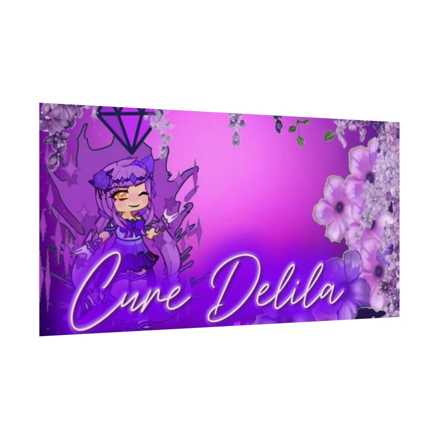 [Cure Delila] - Purple Whimsy Wall Scroll Poster