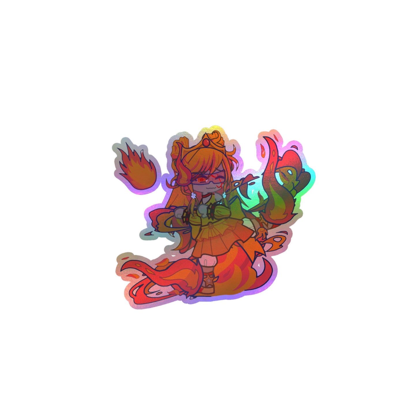 [Cure Flare] - Flame Whimsy Vinyl Sticker