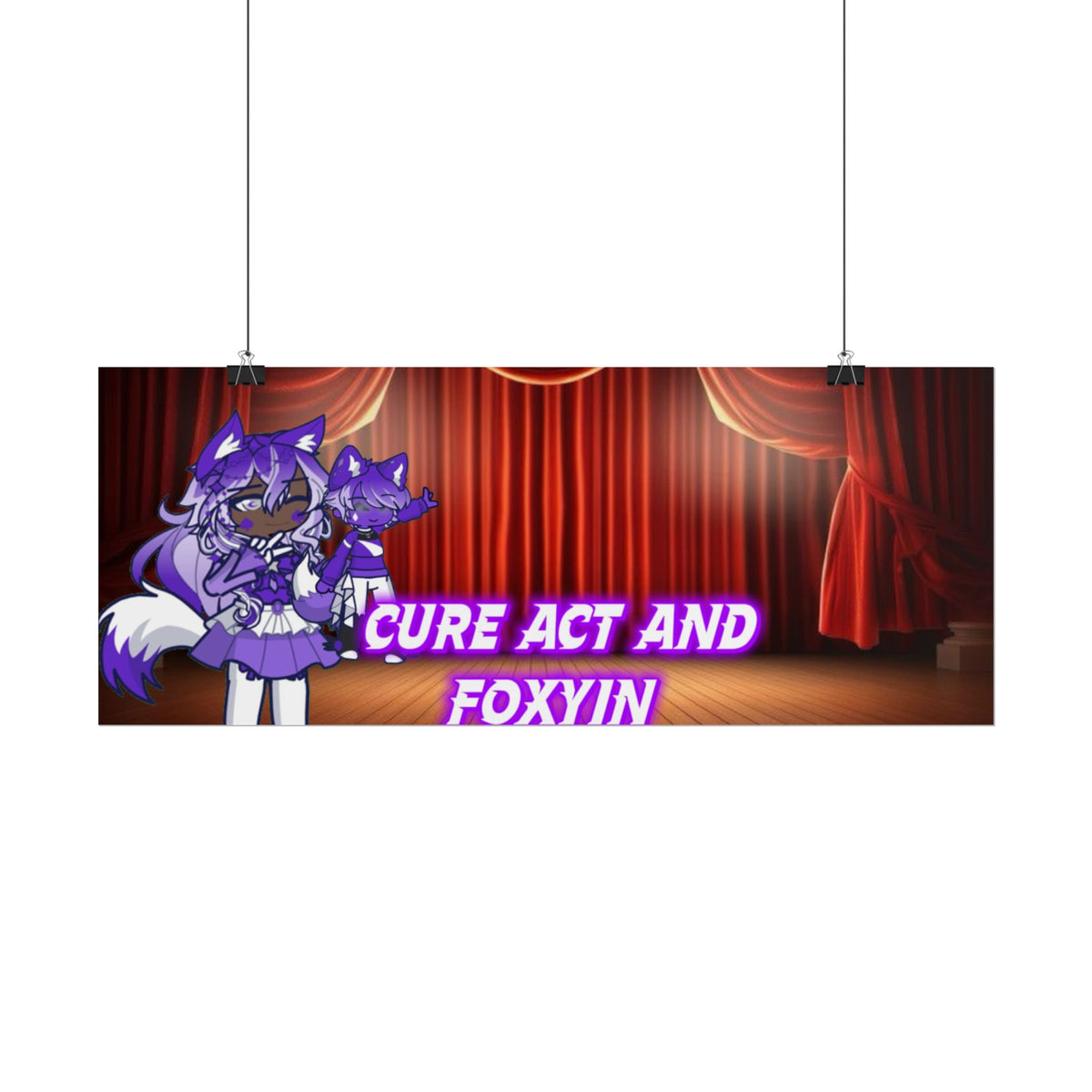 [Cure Act and Foxyin] - Duo Spotlight Premium Matte Poster