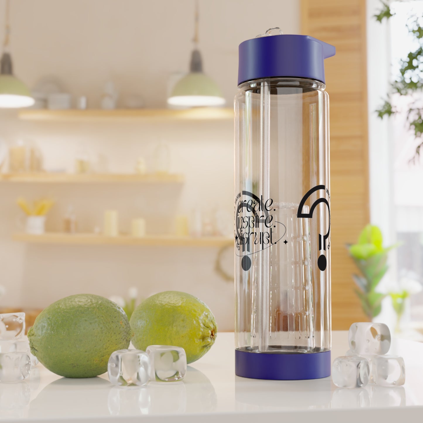 What Can't You Do? Infuser Water Bottle: "Create, Inspire, Disrupt"