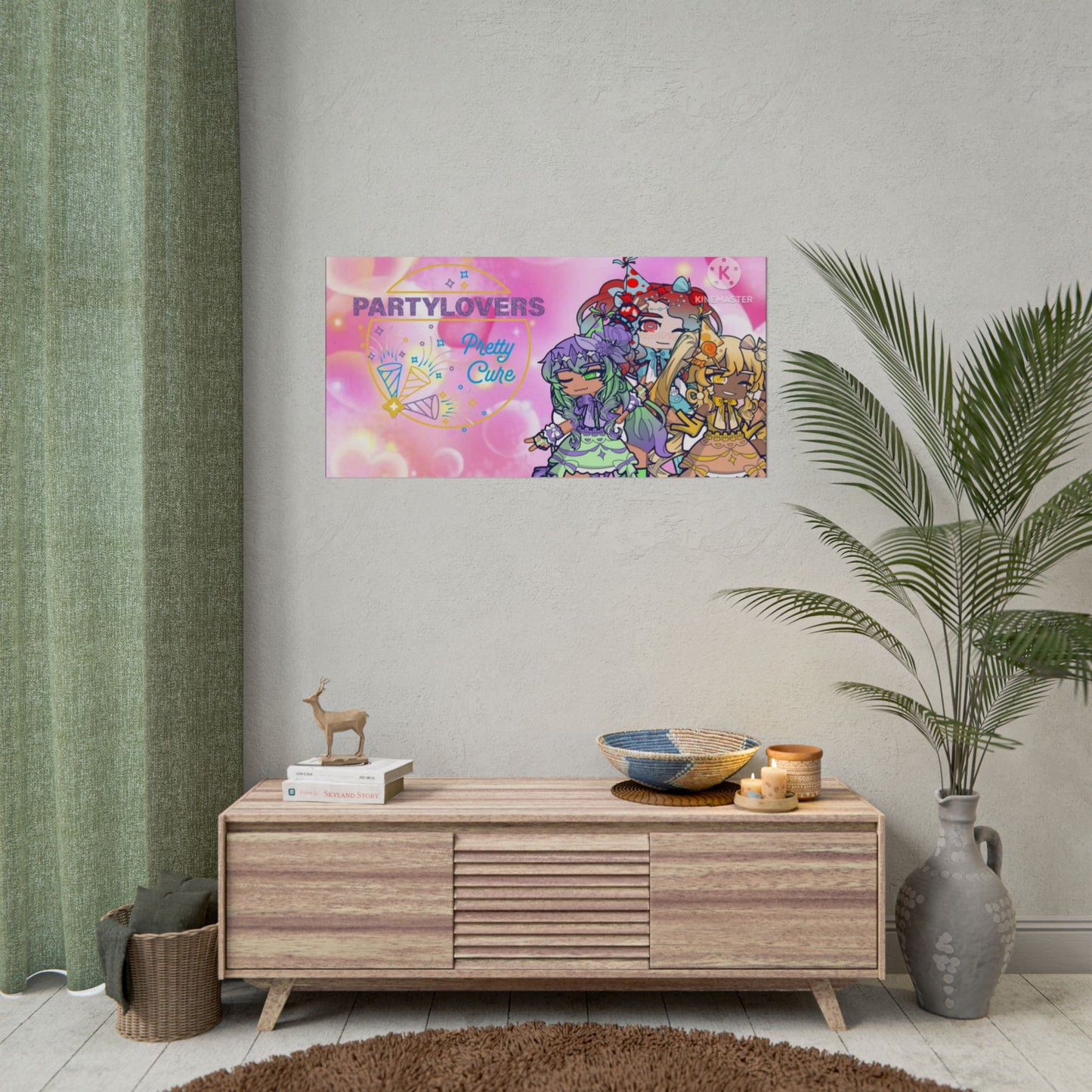 [Party Lovers Pretty Cure] - Full Squad Wall Scroll Poster