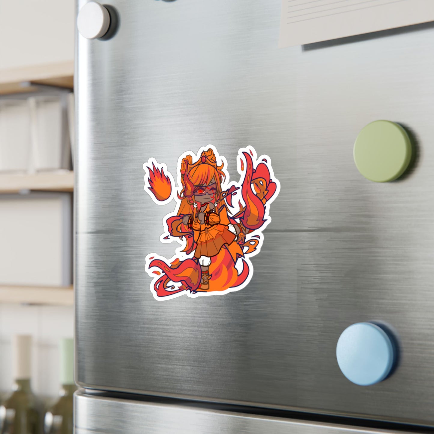 [Cure Flare] - Flame Whimsy Vinyl Sticker