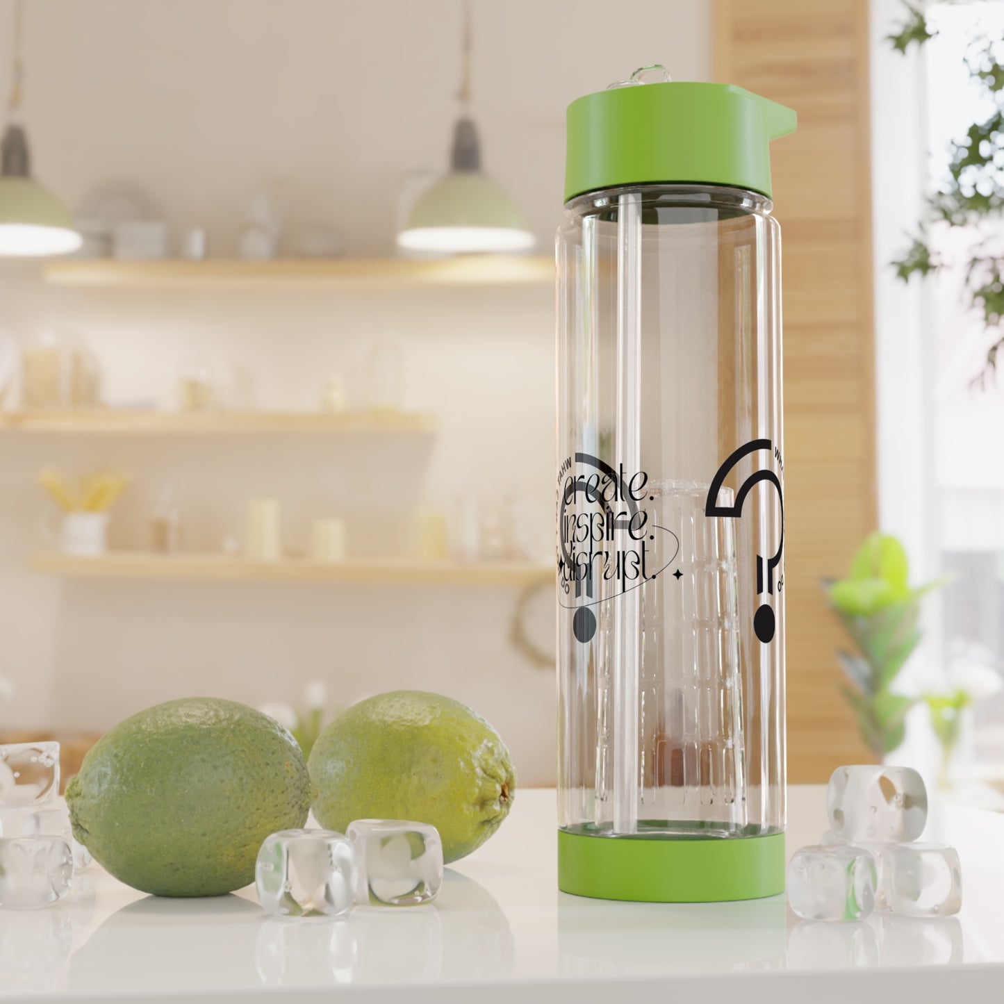 What Can't You Do? Infuser Water Bottle: "Create, Inspire, Disrupt"