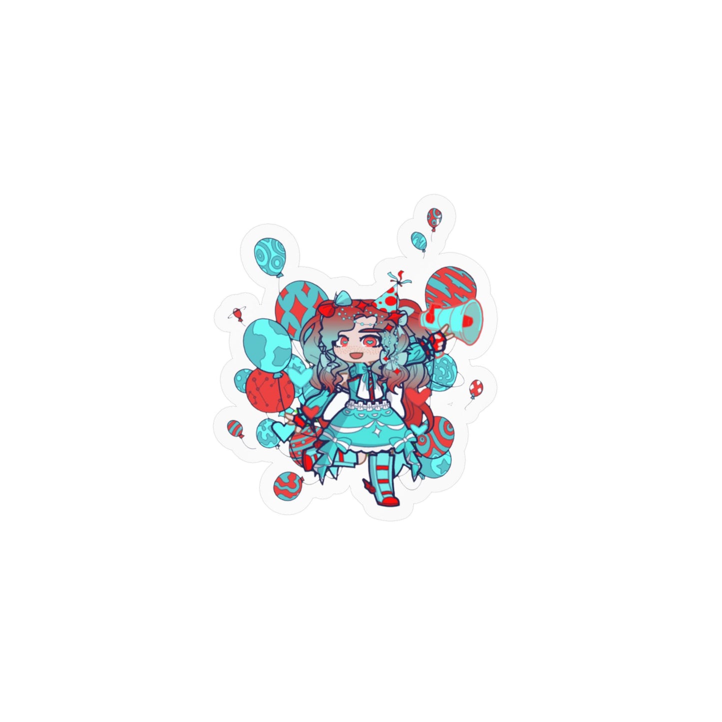 [Cure Streamer] - Neon Whimsy Vinyl Sticker