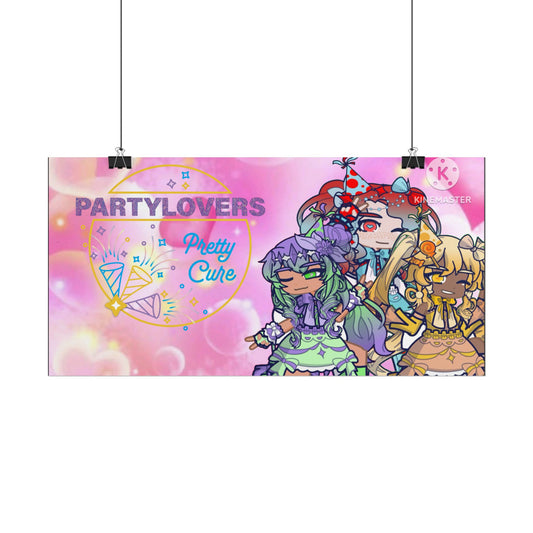 [Party Lovers Pretty Cure] - Full Squad Wall Scroll Poster