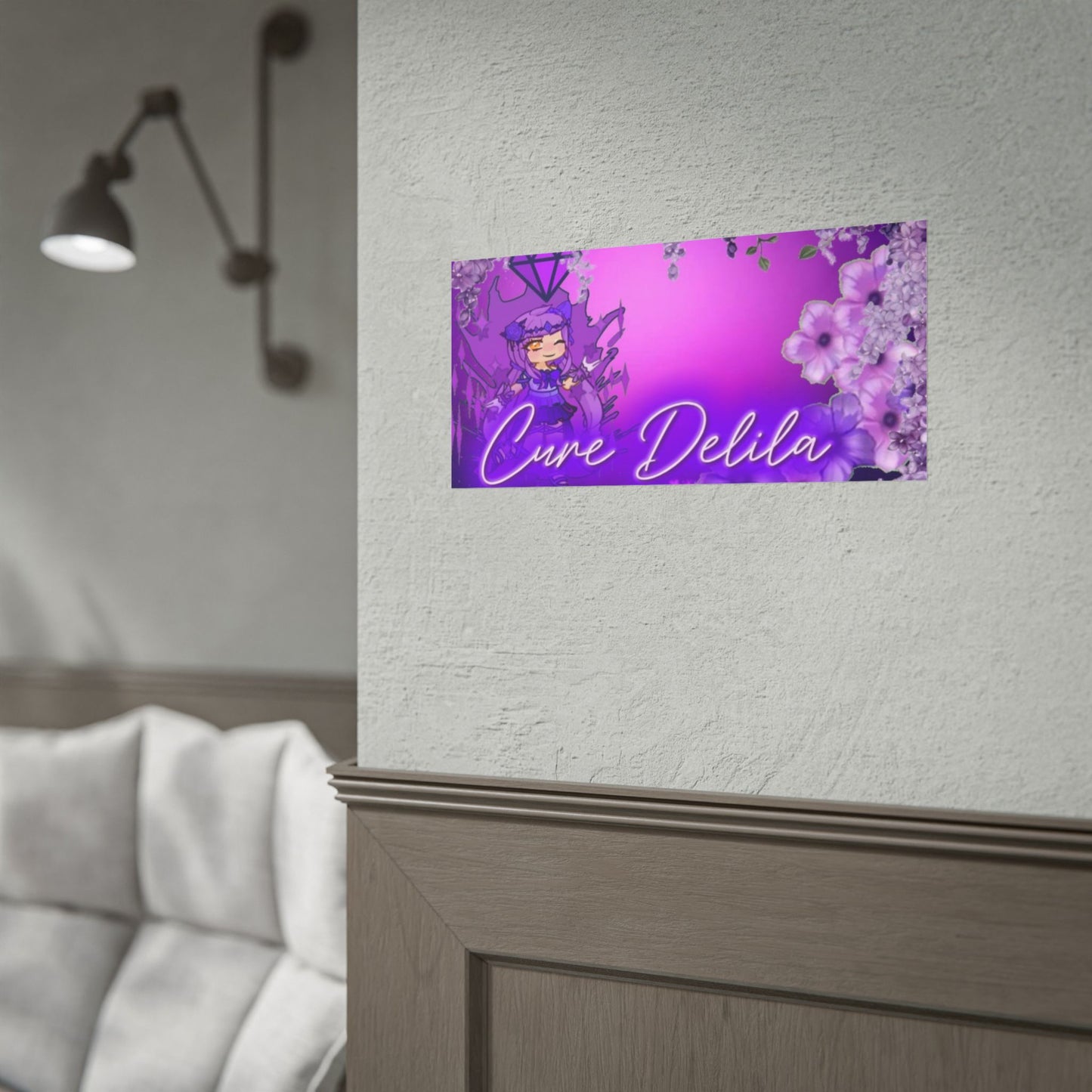 [Cure Delila] - Purple Whimsy Wall Scroll Poster