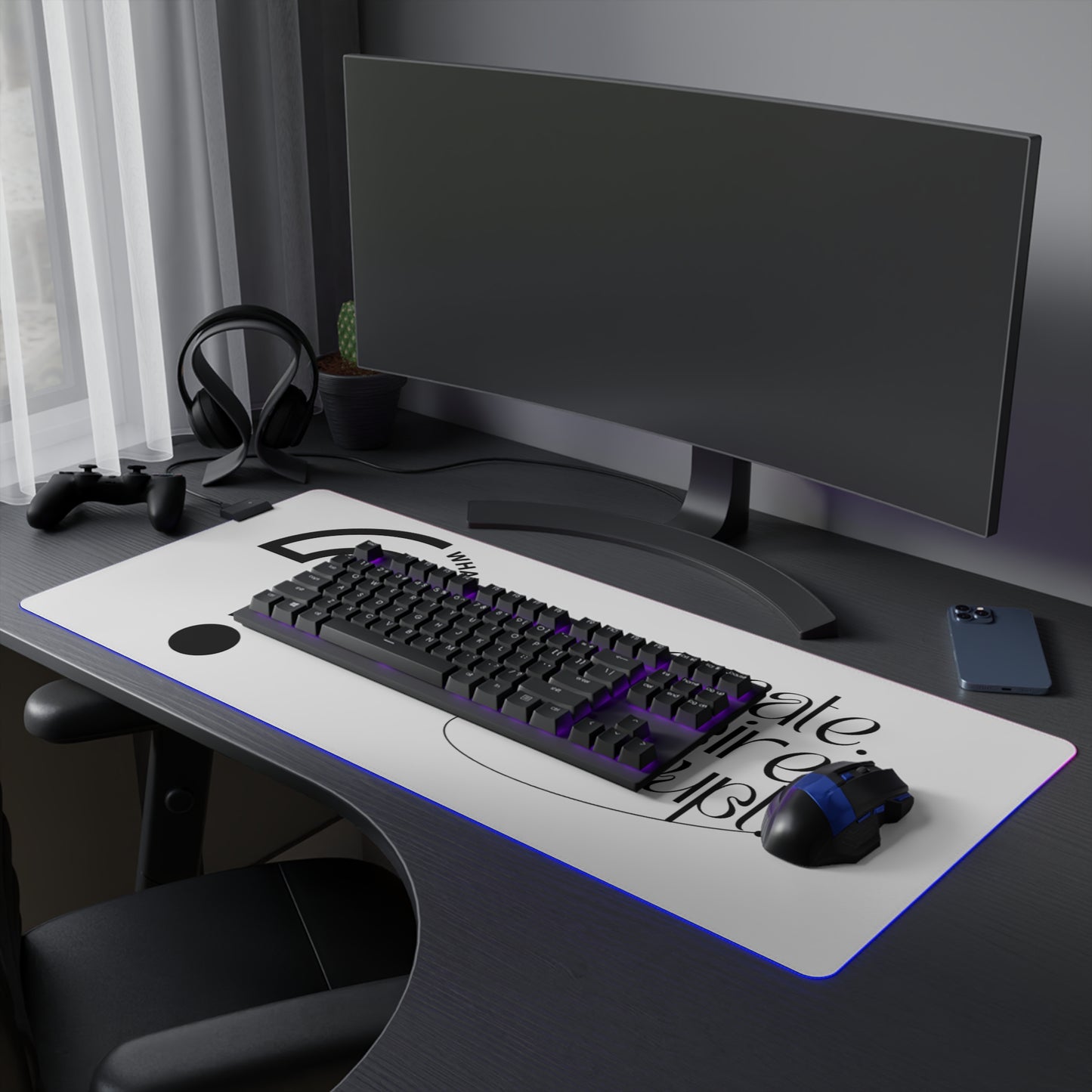 What Can't You Do? LED Gaming Mouse Pad: Create, Inspire, Disrupt