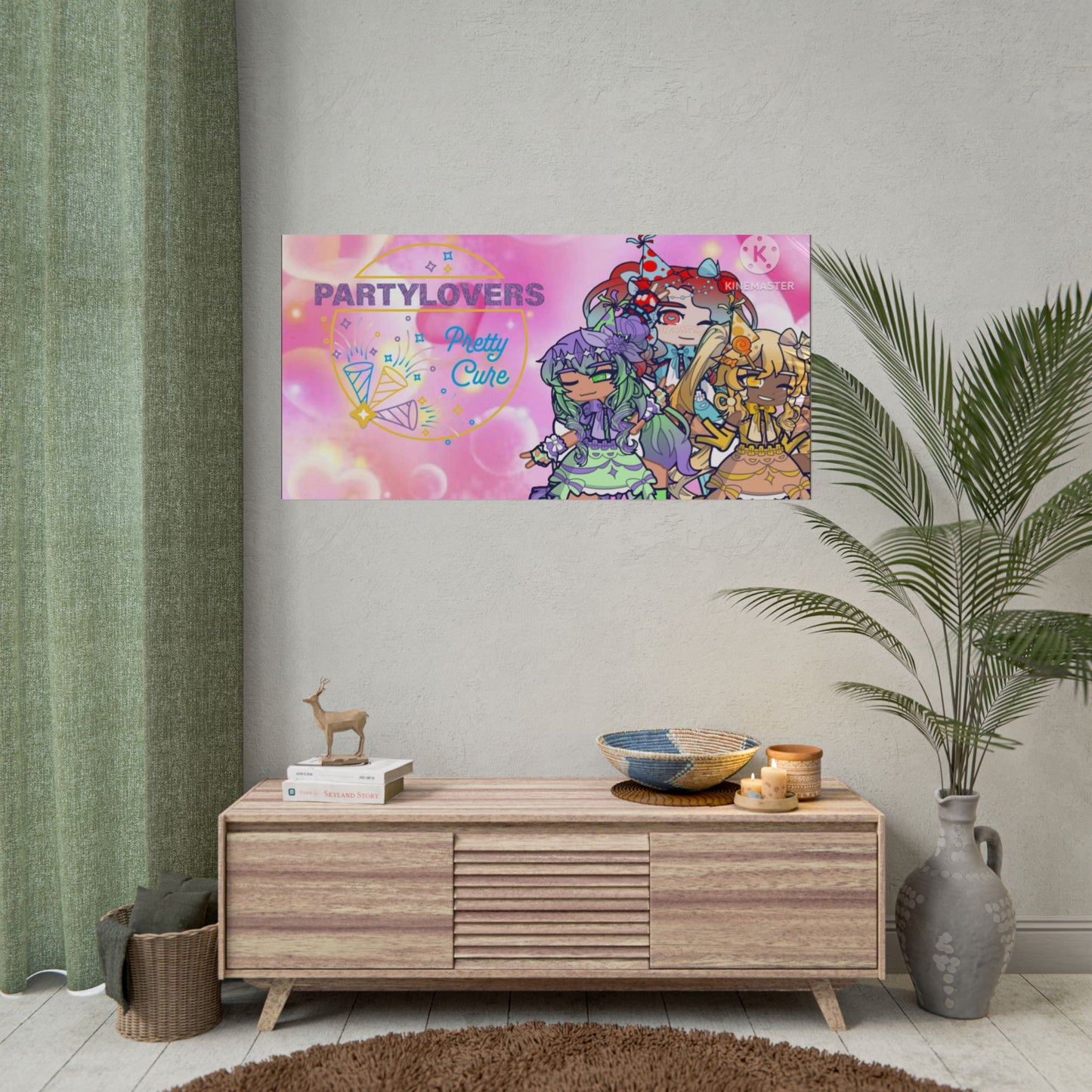 [Party Lovers Pretty Cure] - Full Squad Wall Scroll Poster