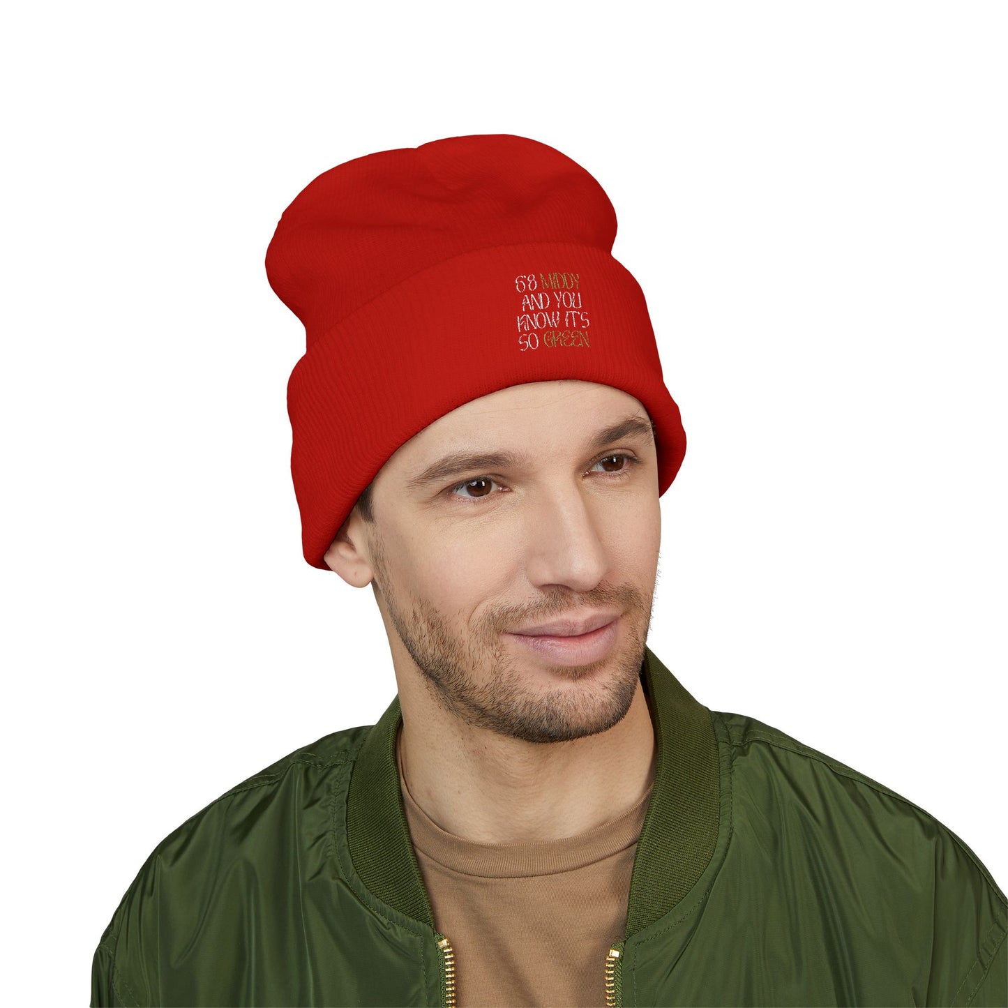 "6'8 Middy and You Know It's So Green" Beanie (Top Off Your Clutchness)