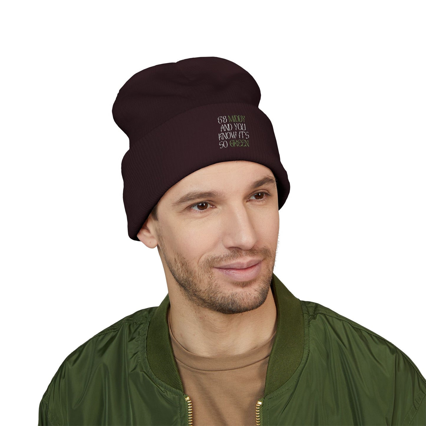 "6'8 Middy and You Know It's So Green" Beanie (Top Off Your Clutchness)