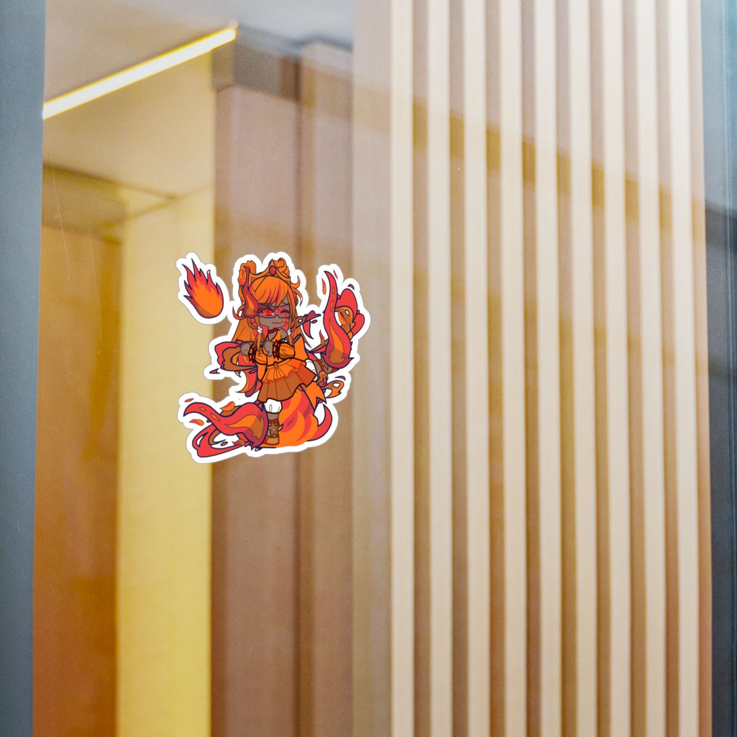 [Cure Flare] - Flame Whimsy Vinyl Sticker