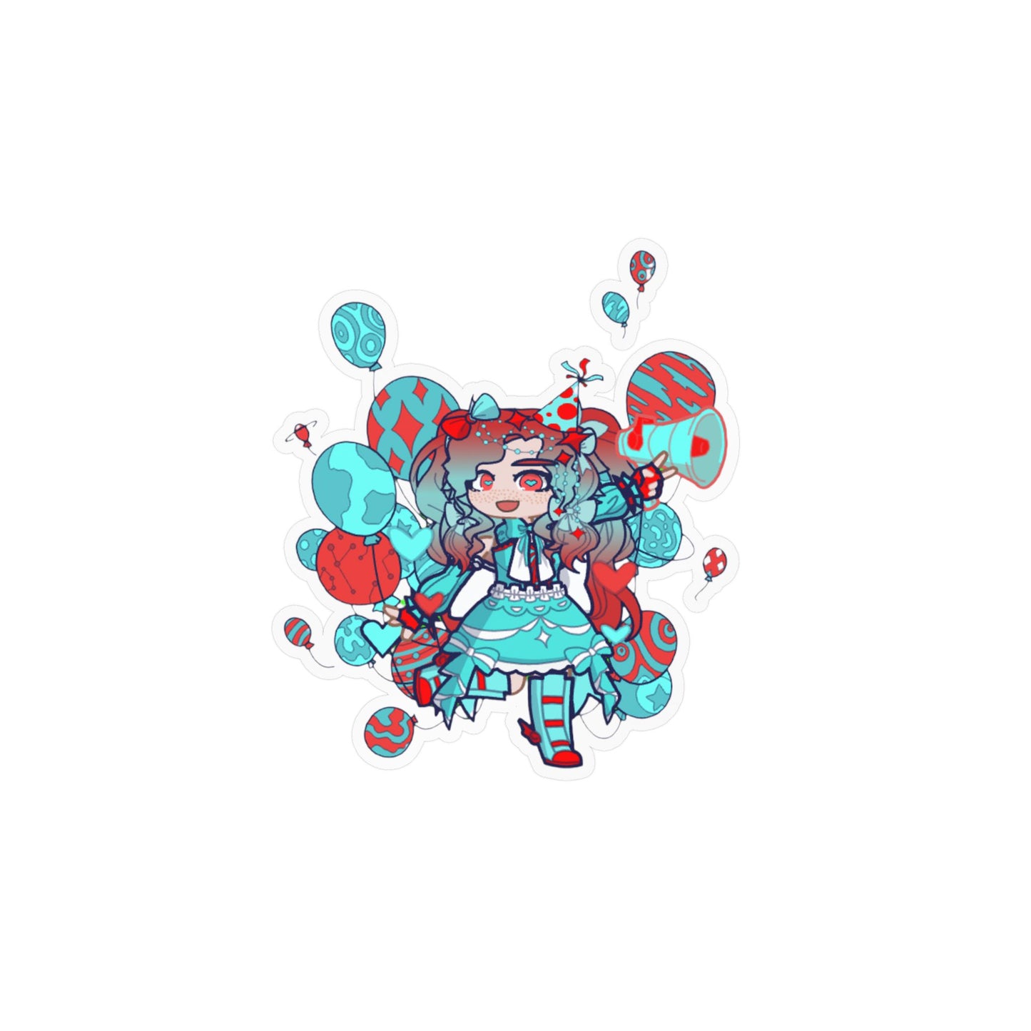 [Cure Streamer] - Neon Whimsy Vinyl Sticker