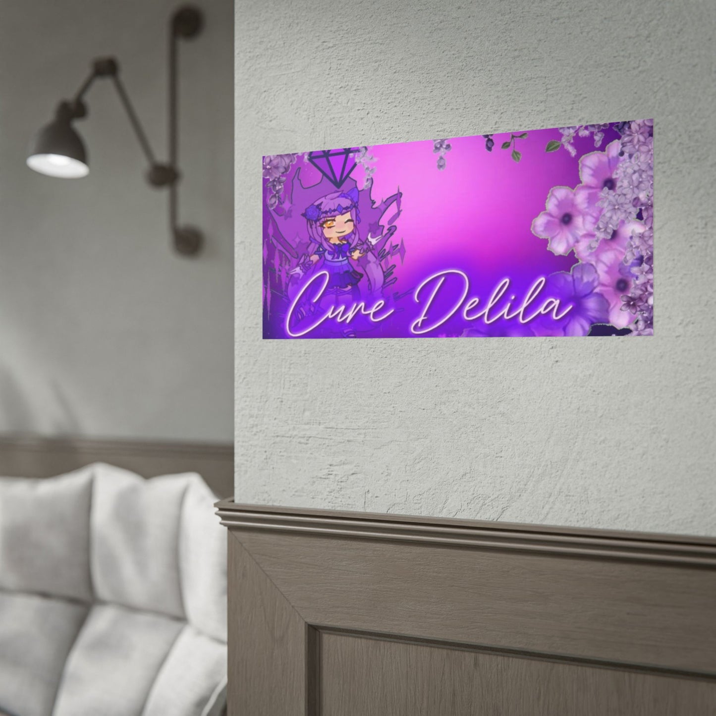 [Cure Delila] - Purple Whimsy Wall Scroll Poster