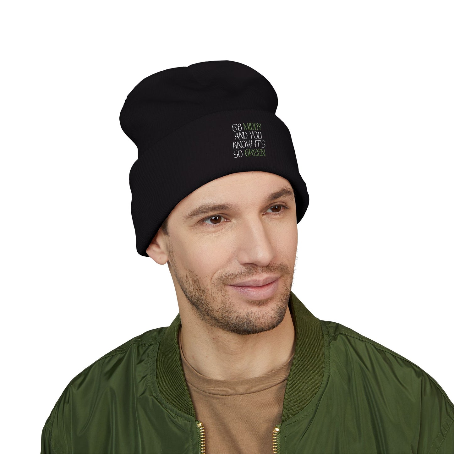"6'8 Middy and You Know It's So Green" Beanie (Top Off Your Clutchness)