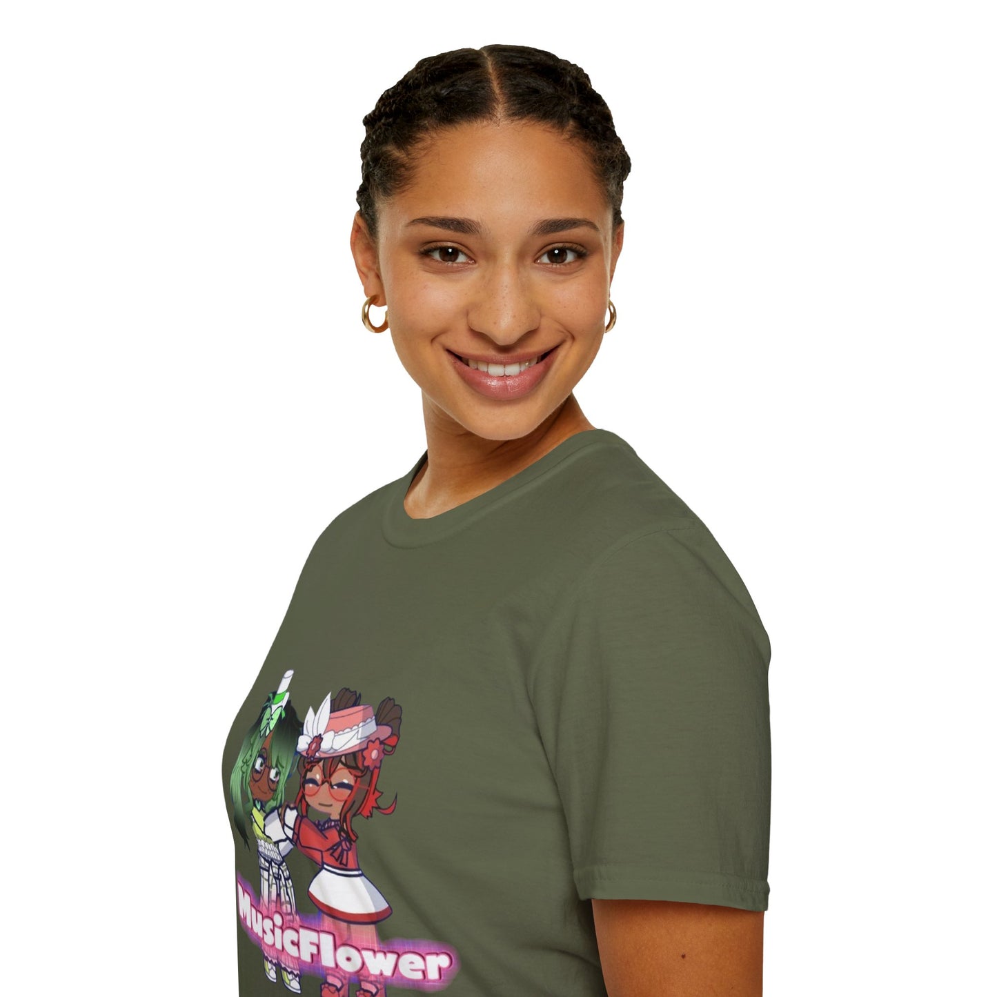 [Music Lovers Ship] - MusicFlower Kawaii Graphic Tee