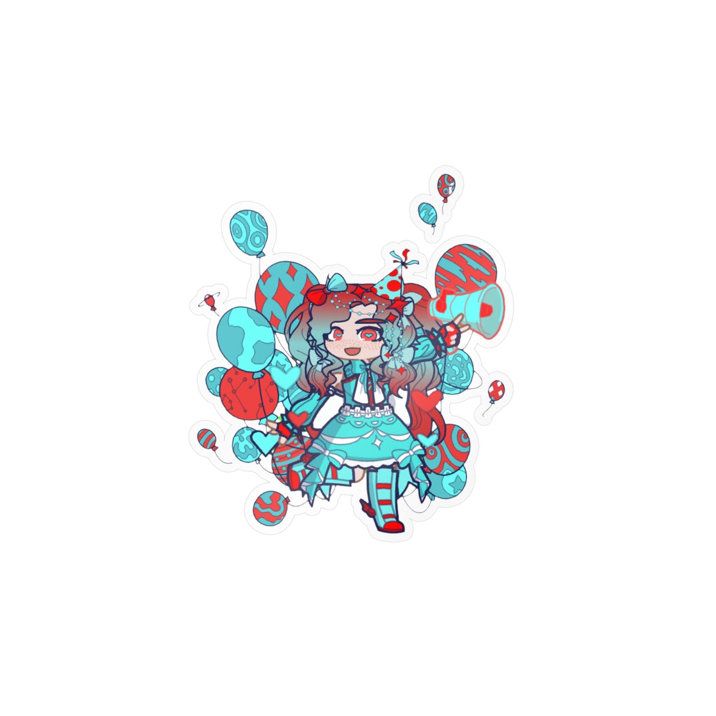 [Cure Streamer] - Neon Whimsy Vinyl Sticker