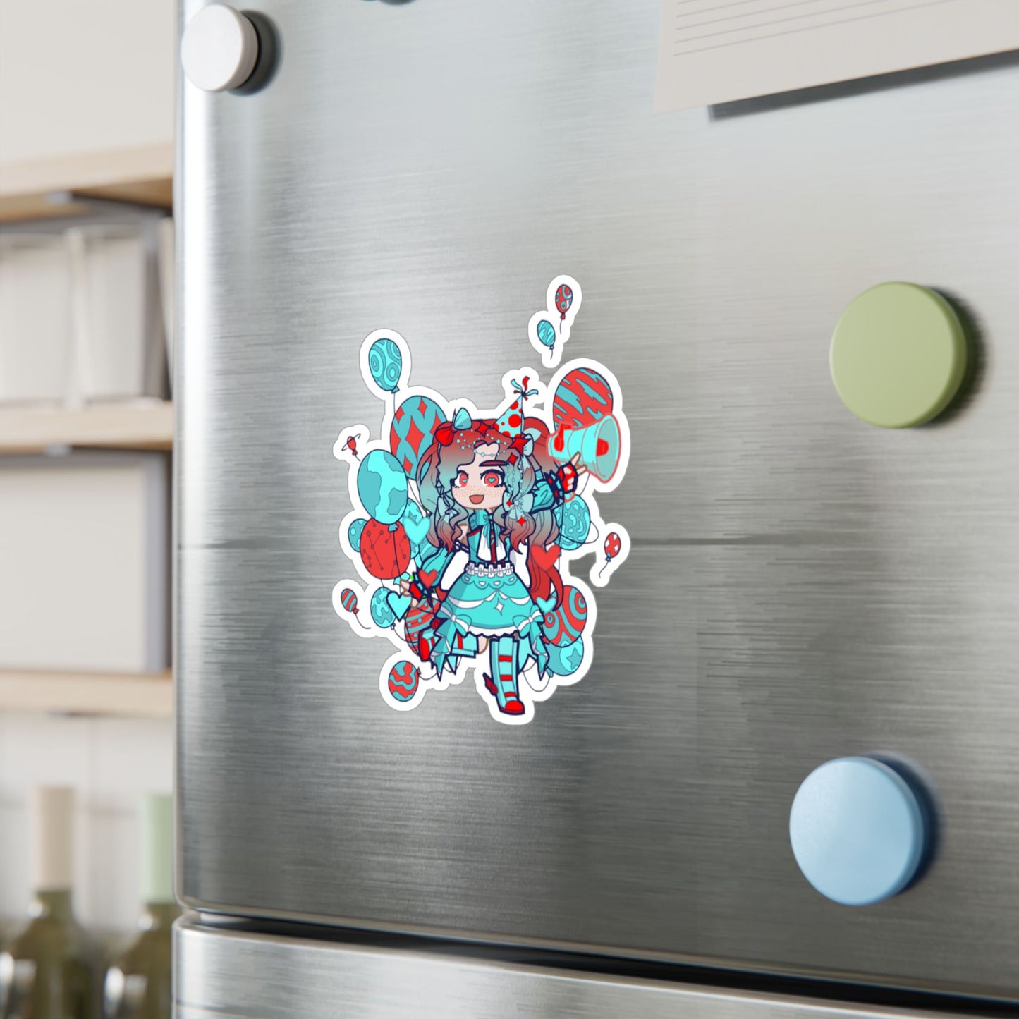 [Cure Streamer] - Neon Whimsy Vinyl Sticker