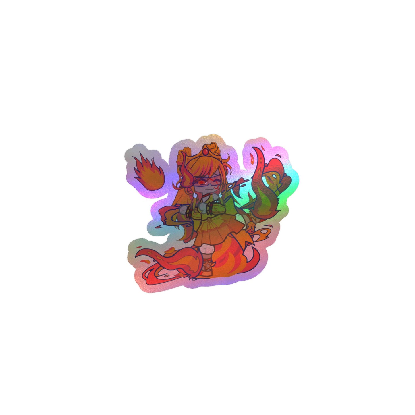 [Cure Flare] - Flame Whimsy Vinyl Sticker