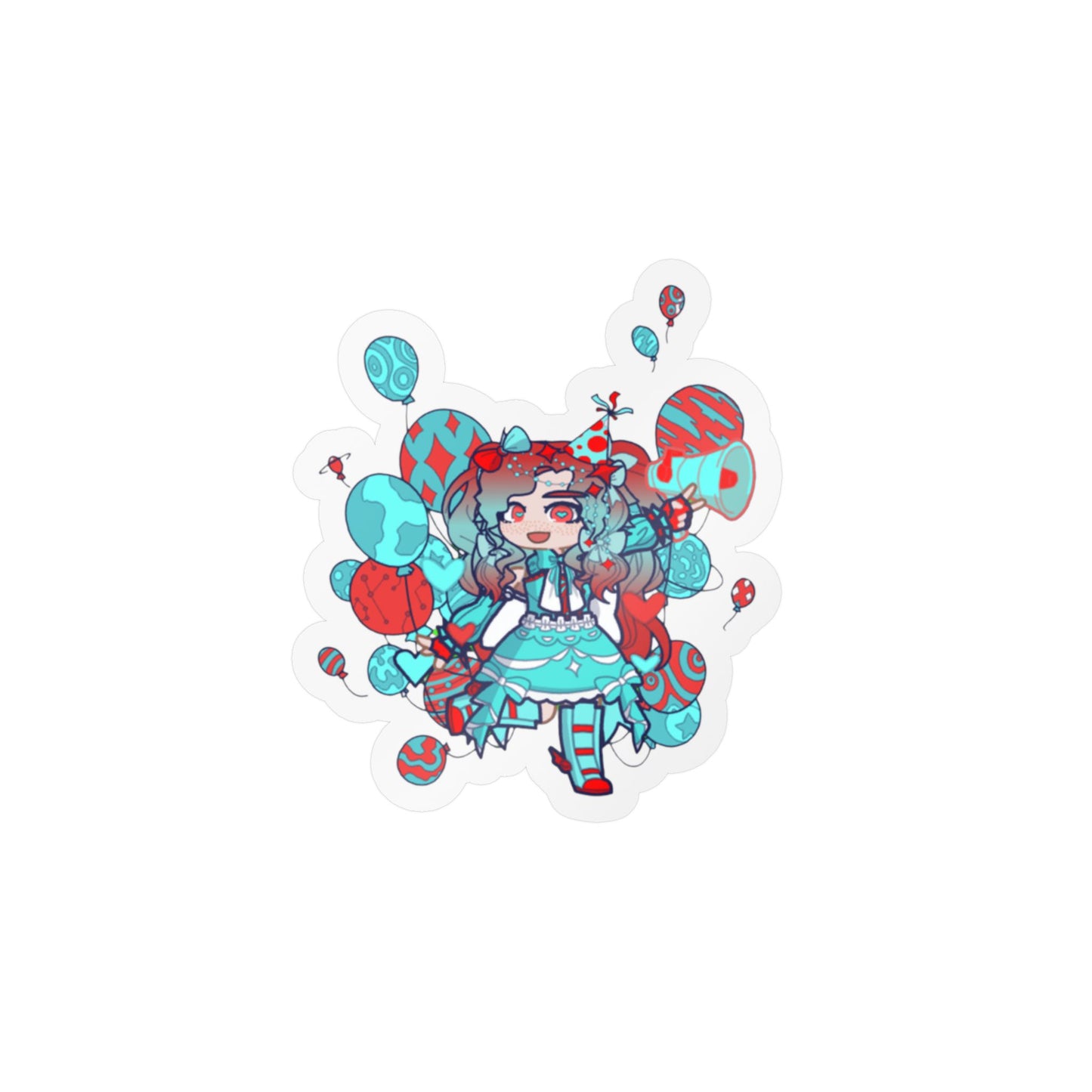 [Cure Streamer] - Neon Whimsy Vinyl Sticker