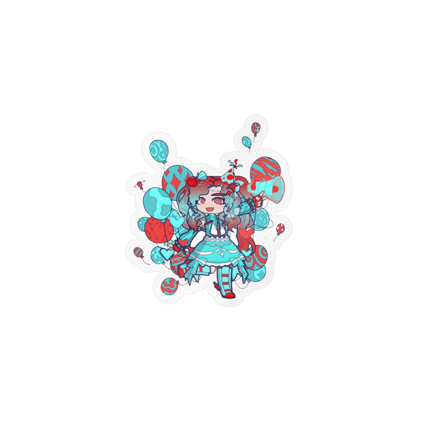 [Cure Streamer] - Neon Whimsy Vinyl Sticker
